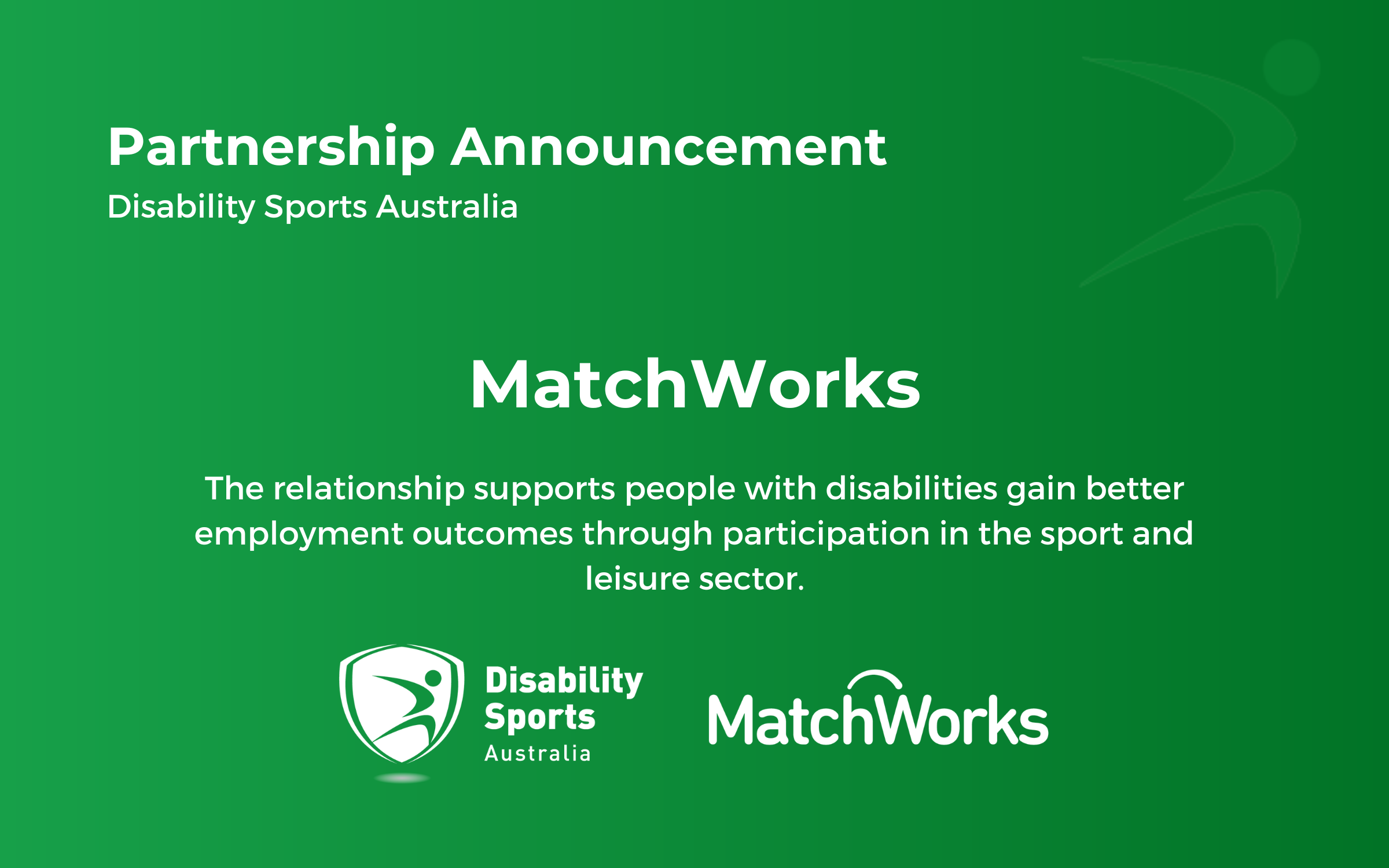 Disability Sports Australia Partners with MatchWorks