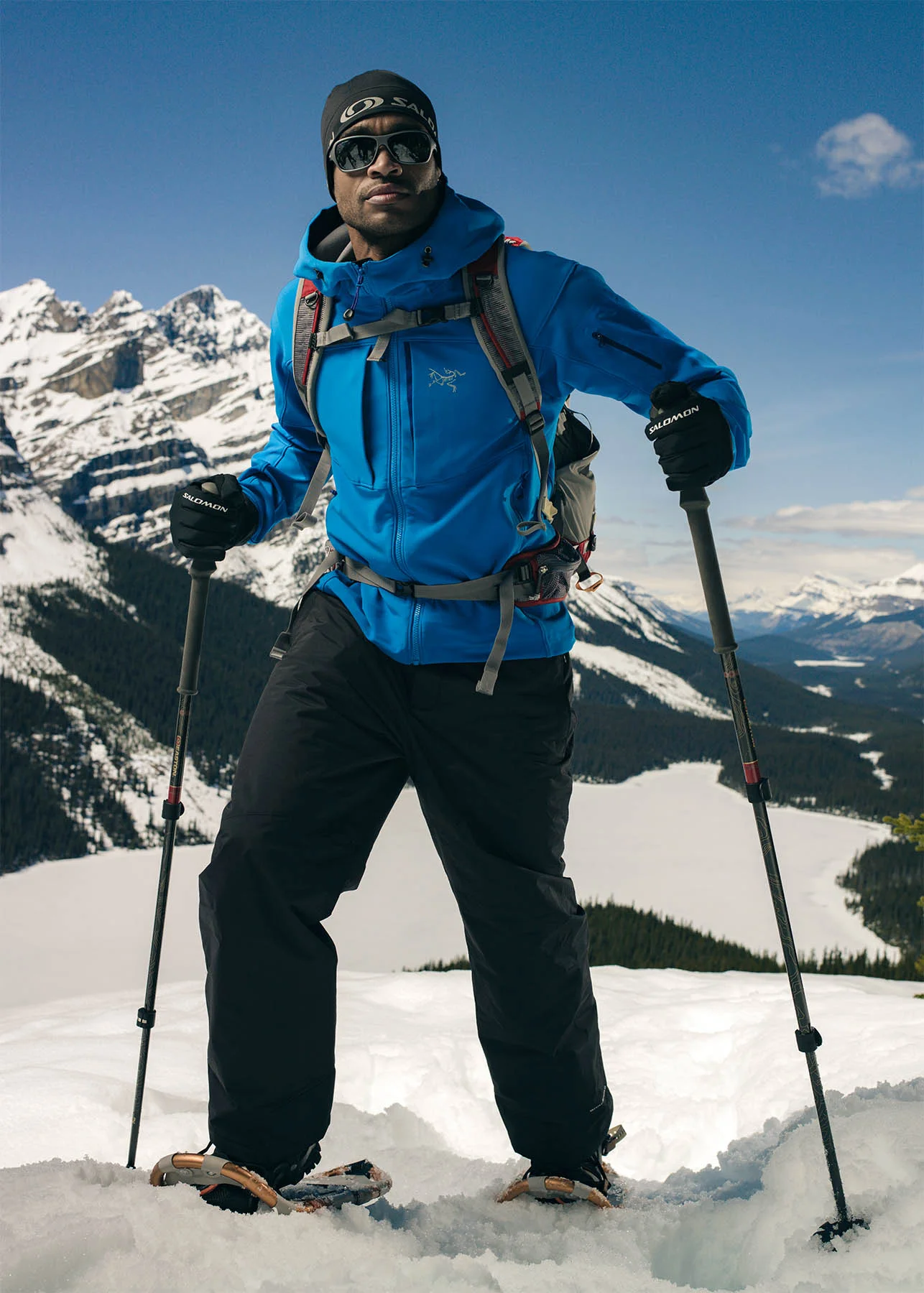 Yes, this was actually shot on location. Peyto Lakes Alberta.