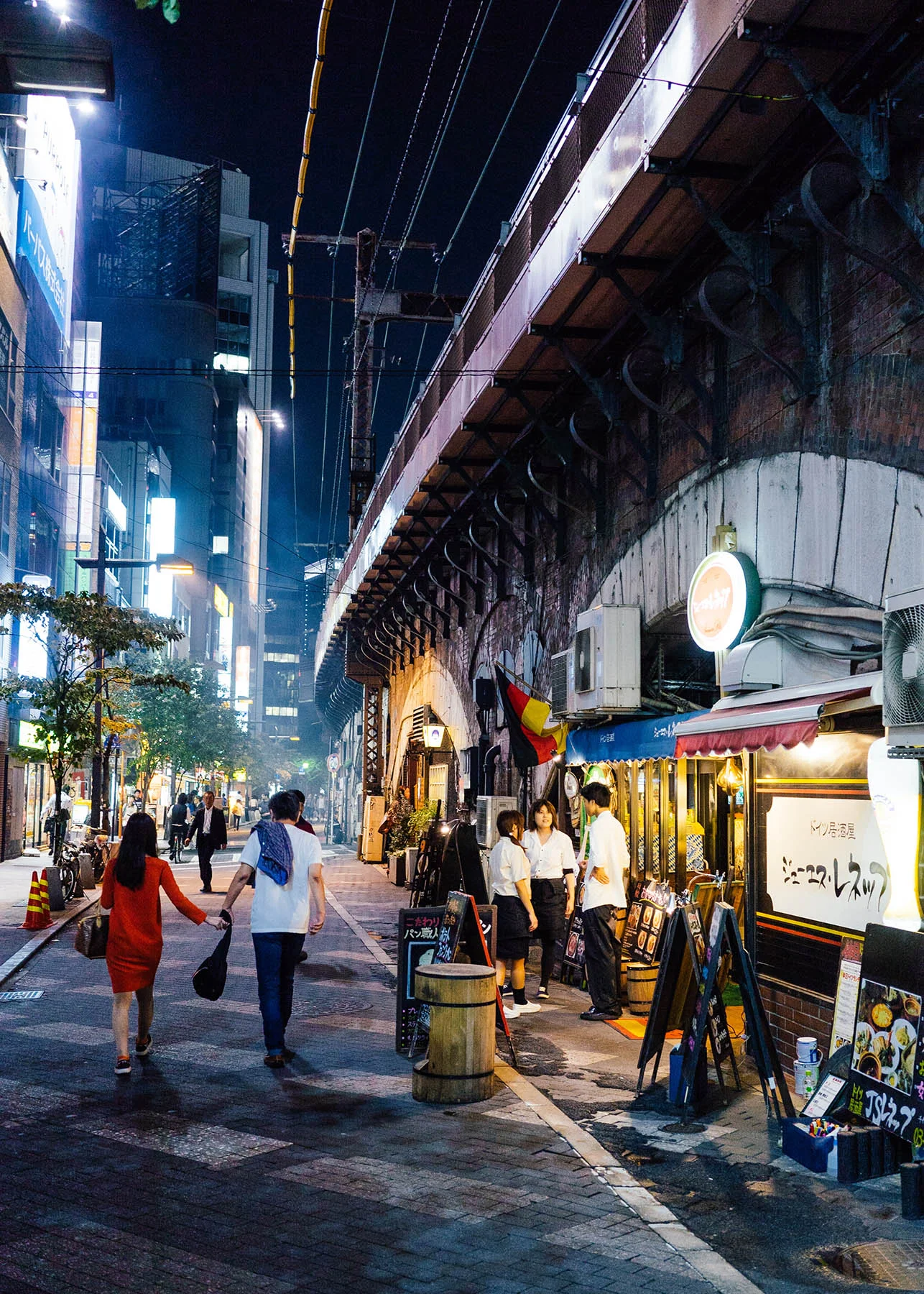 Under Bridge markets in Tokyo