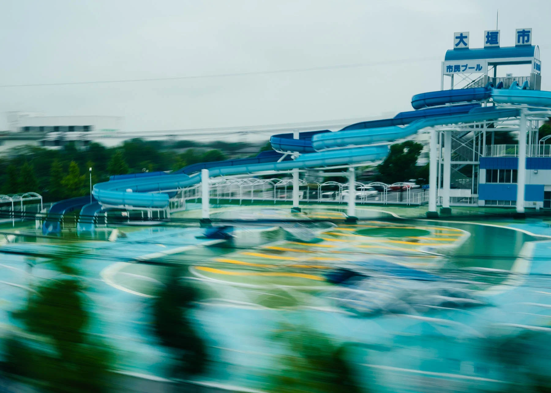 Bullet train motion blur.