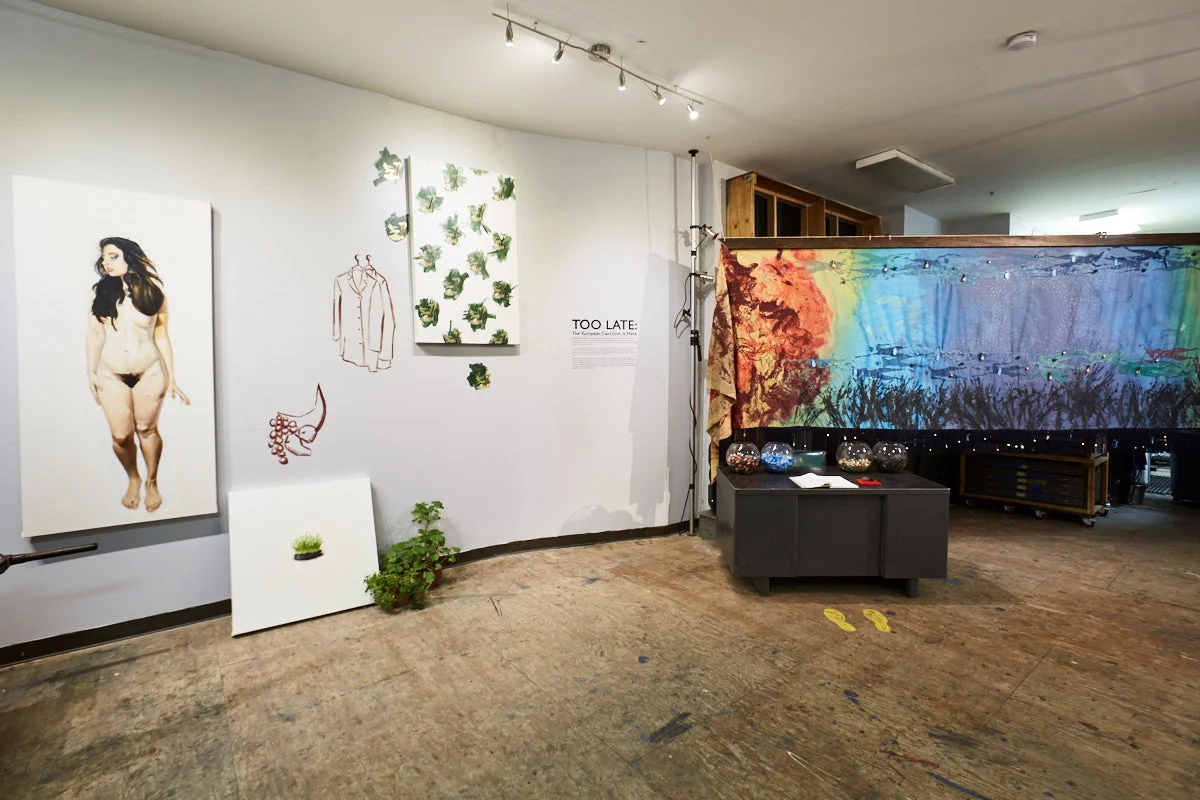 Left: work by Phil Rabovsky. Right: work by Lane Sell.