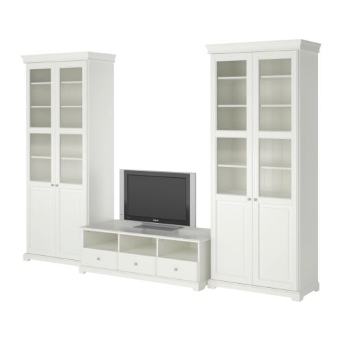The Liatorp series from IKEA fits the bill without breaking the bank.