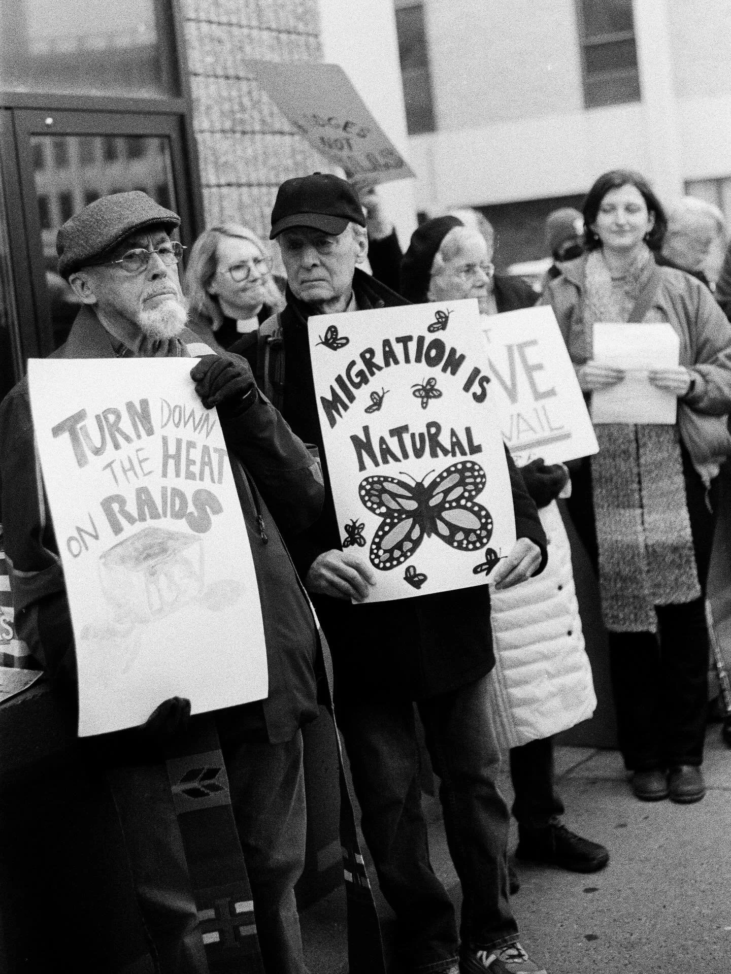 Each Wednesday at 12pm in front of the Philadelphia ICE detention center, @nsmphilly hosts an interfaith vigil with one of Philly's faith communities to call for immigration justice through song and prayer. This one's from the @phillyuu vigil back in
