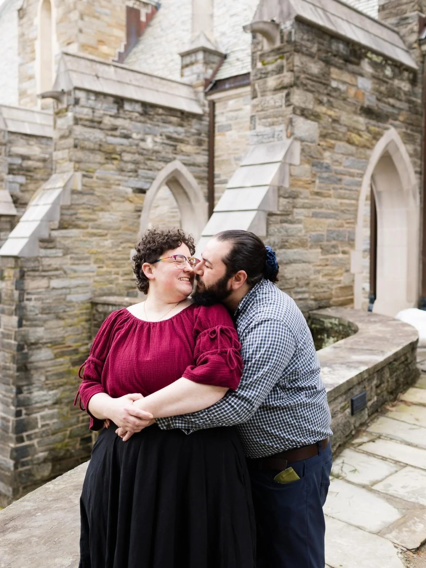 Emily &amp; James met while attending Bryn Mawr &amp; Haverford colleges, so we visited both during spring break. Can't wait for their wedding in September!

#brynmawrcollegealum #haverfordcollegealumni
#phillyengagementphotography