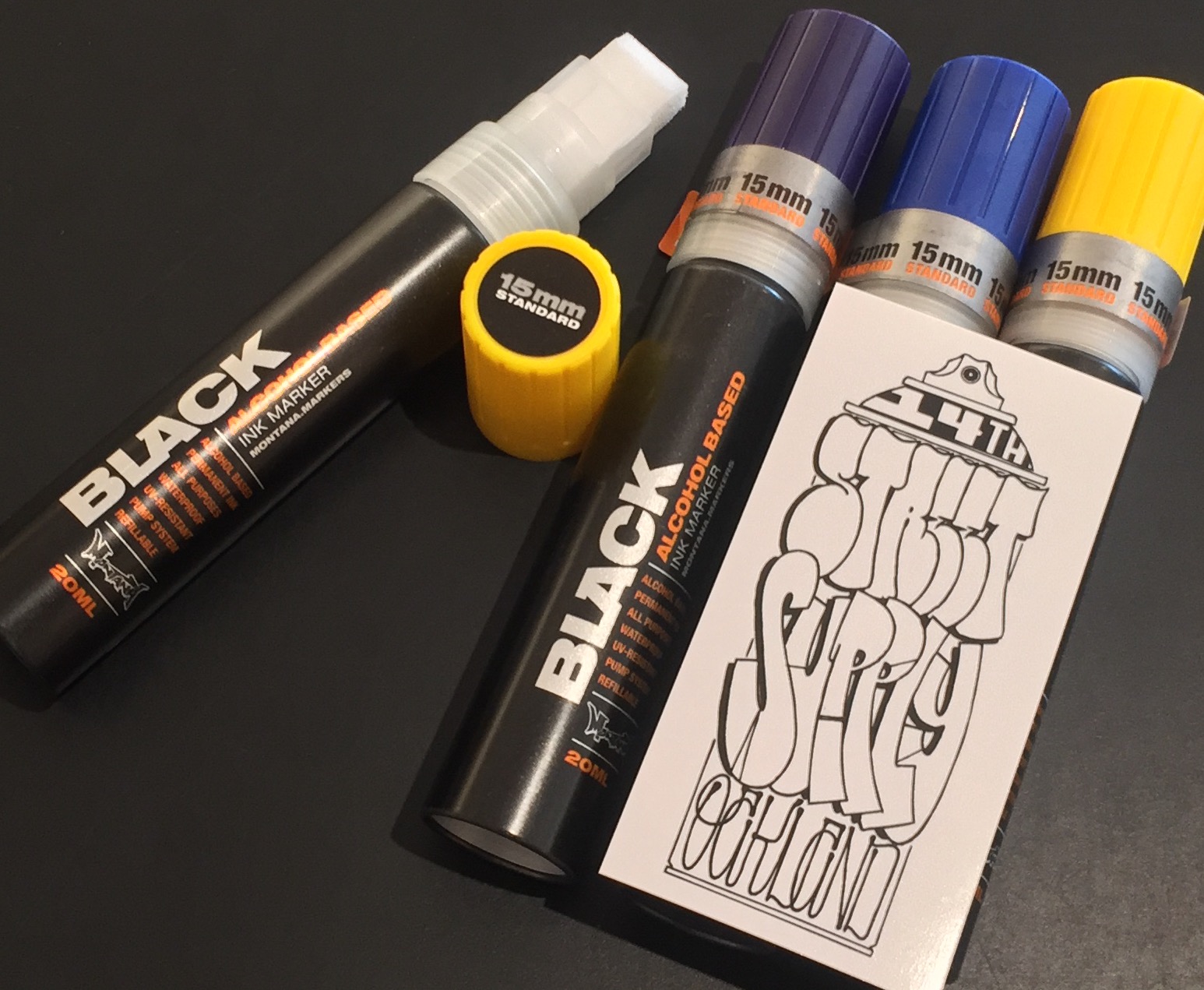 Montana Black Markers — 14th Street Supply