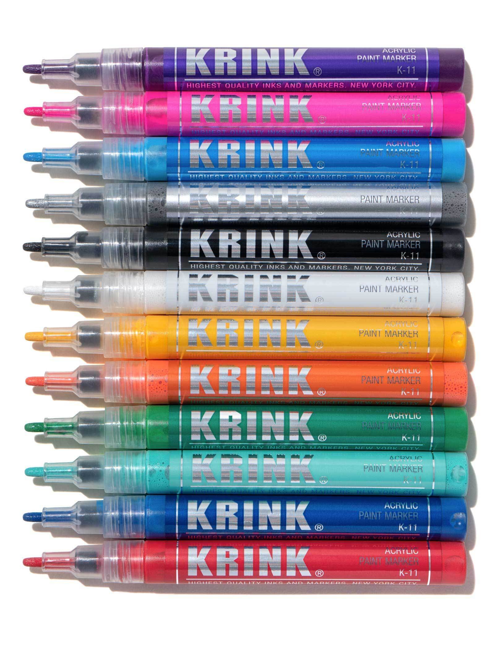 Krink Krink K-73 Bleed Thru Alcohol Ink Marker, Blue