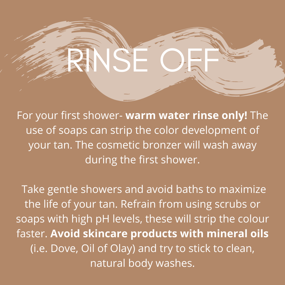 Caring for your spray tan — Schulz Beauty & Body