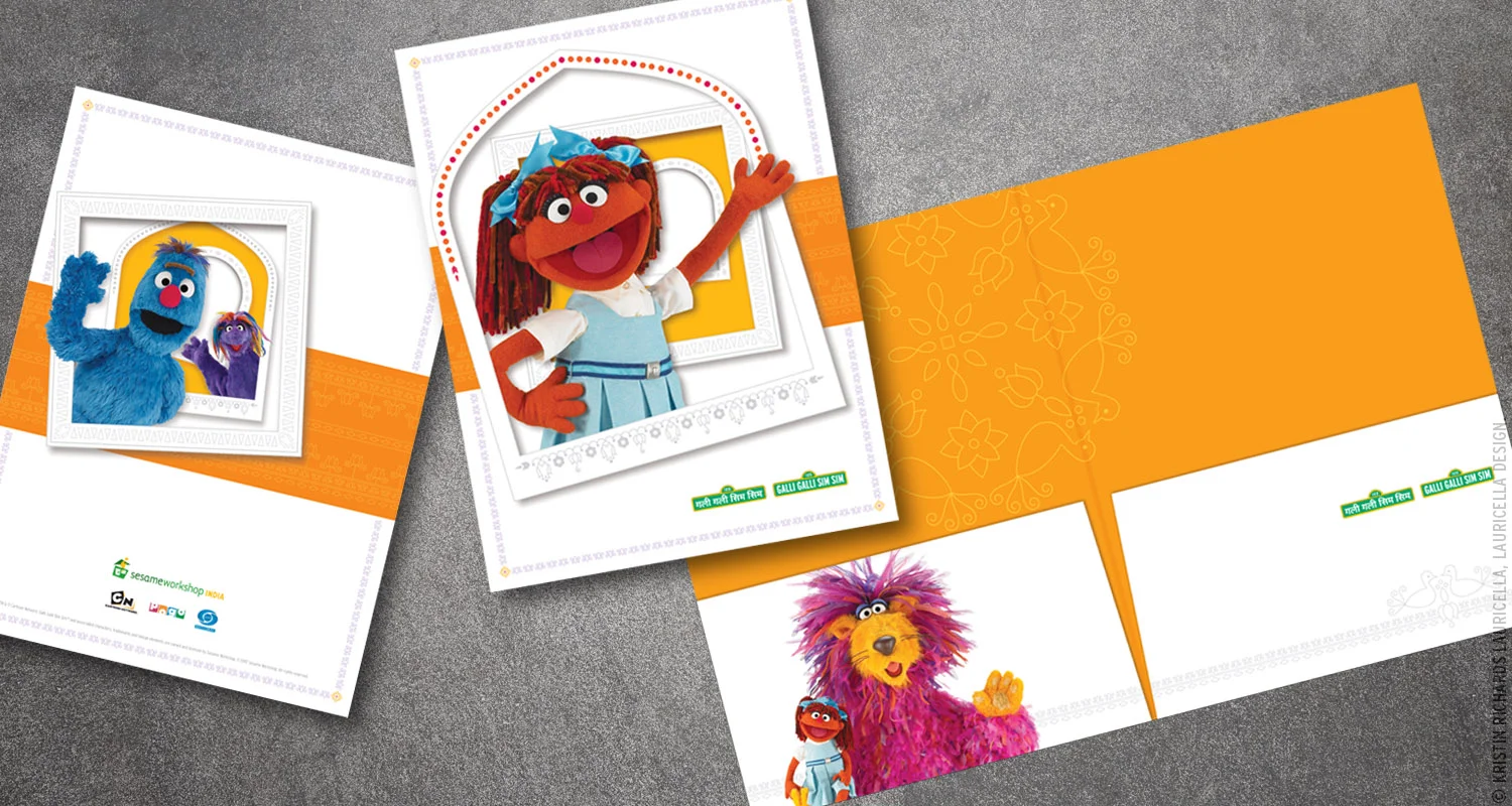 Press Kit Folder for "Galli Galli Sim Sim" (Sesame Street India)