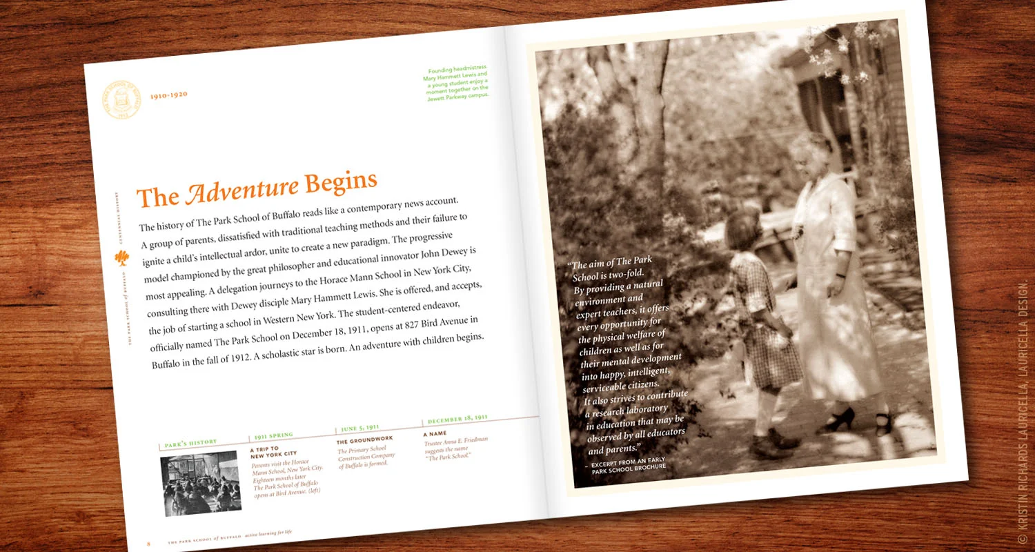 Centennial Book (interior spread)
