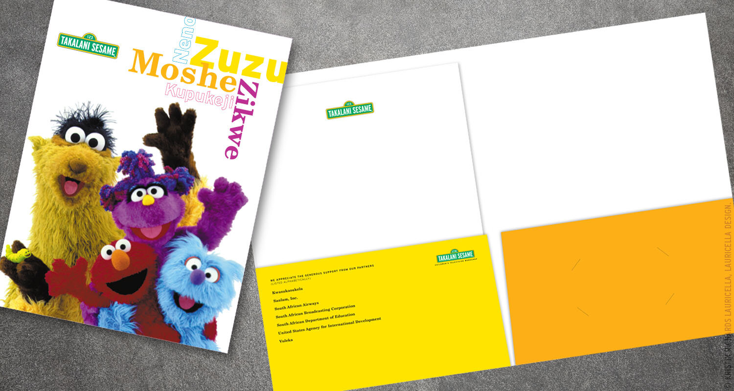 Press Kit Folder (Takalani Sesame, South Africa)