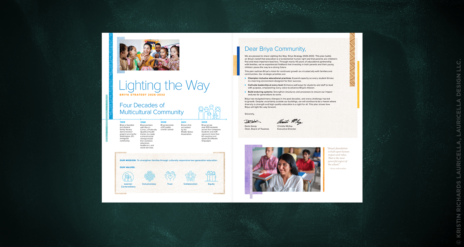 Tri-Fold Strategic Plan Brochure (interior)
