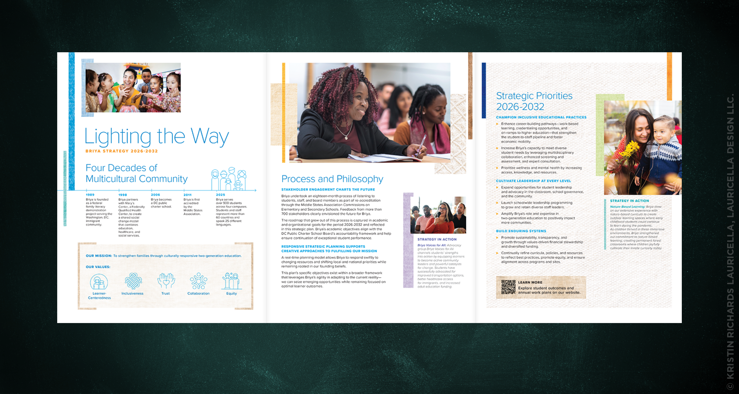 Tri-Fold Strategic Plan Brochure (interior)