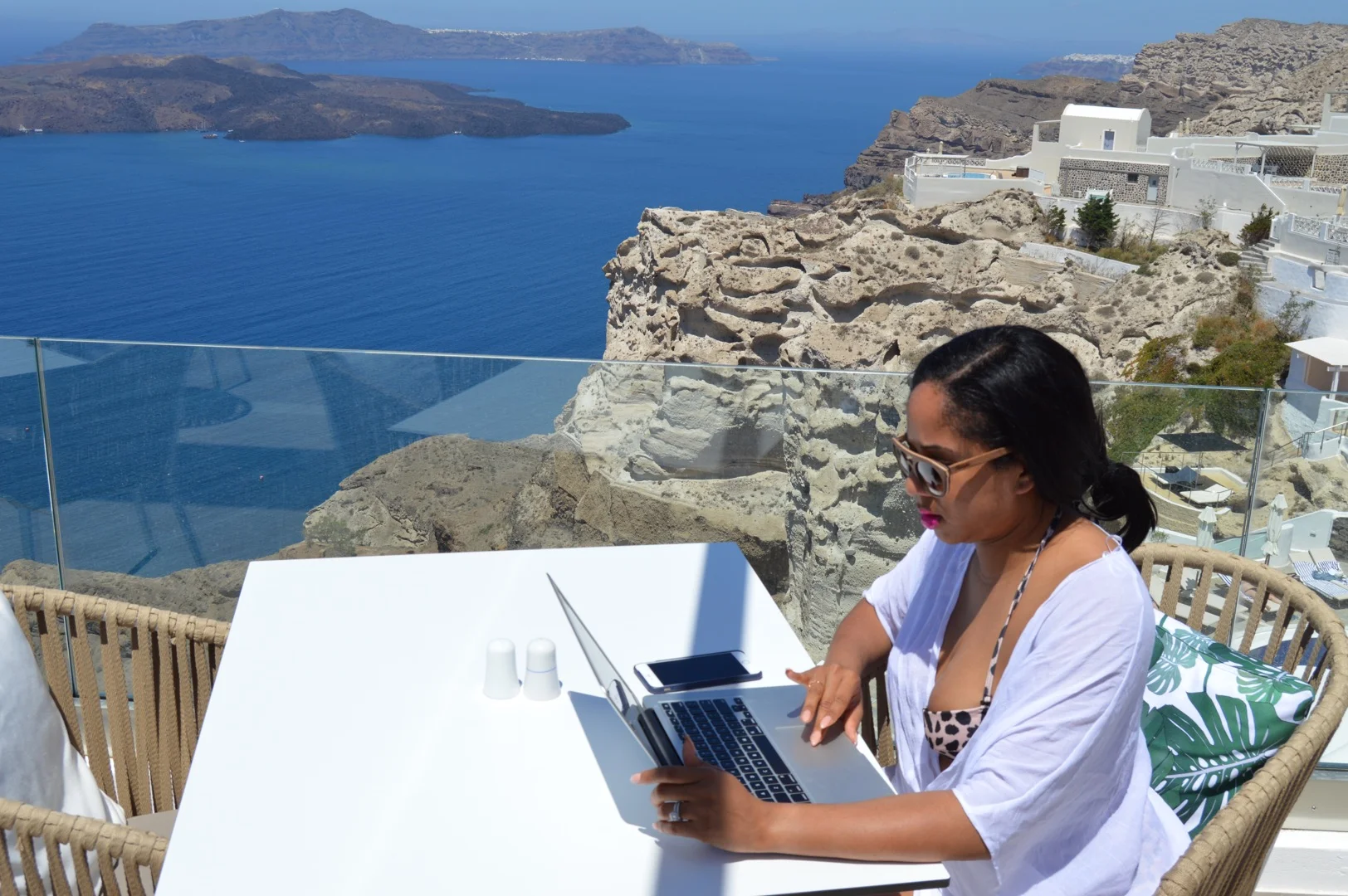 Greetings from Santorini, Greece! I woke up at the crack of dawn excited to share The 31 Project with you all! This is my "let's do this" face!