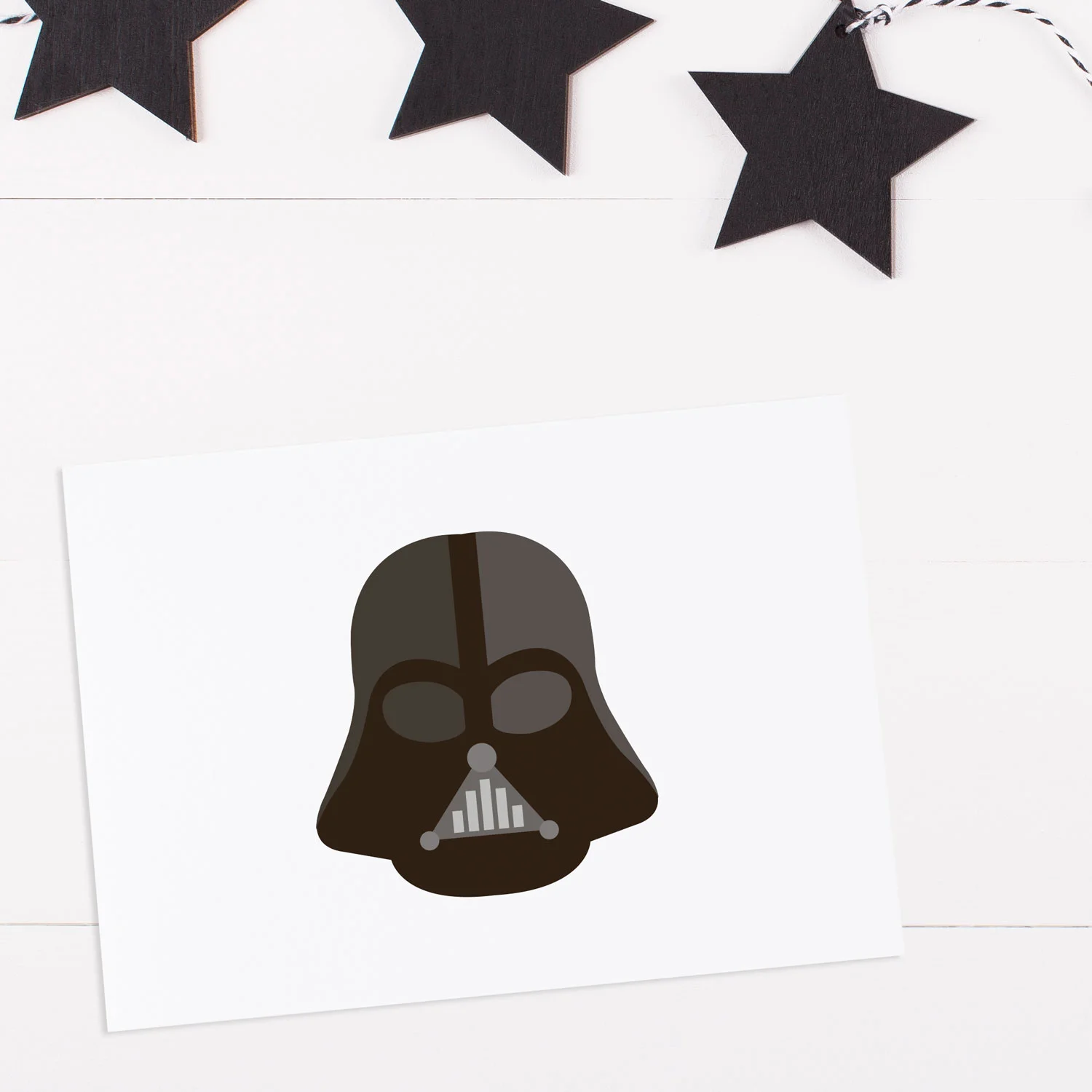 Darth Vader blank greeting card