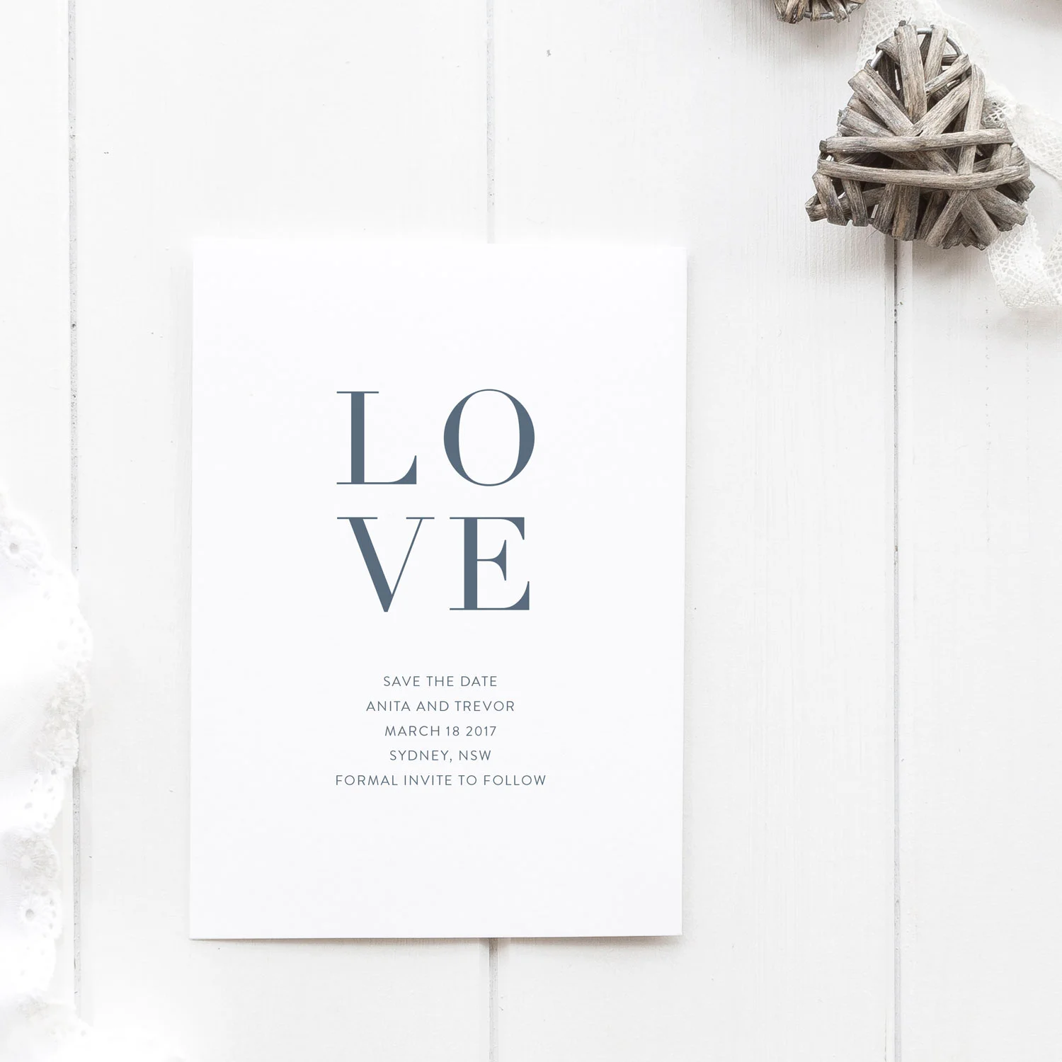 love save the date invite