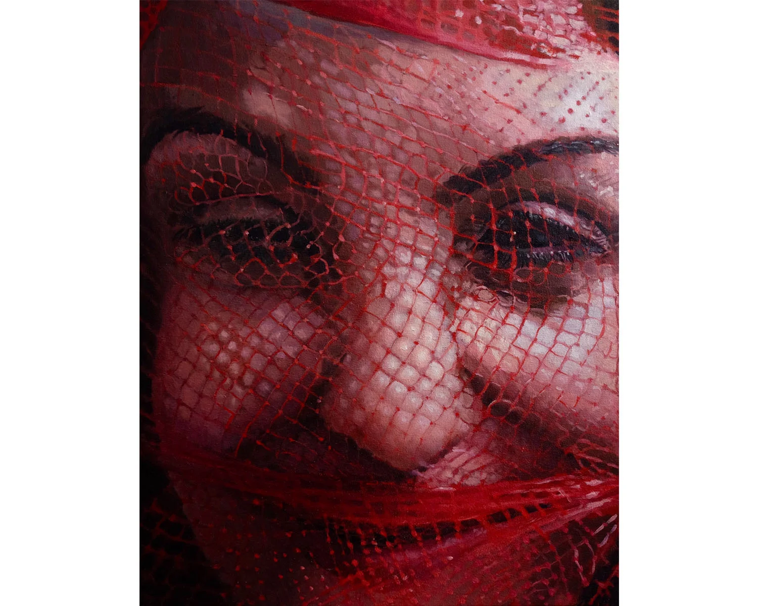 "Meshed Up", Oil on Canvas, 24" x 30", 2015