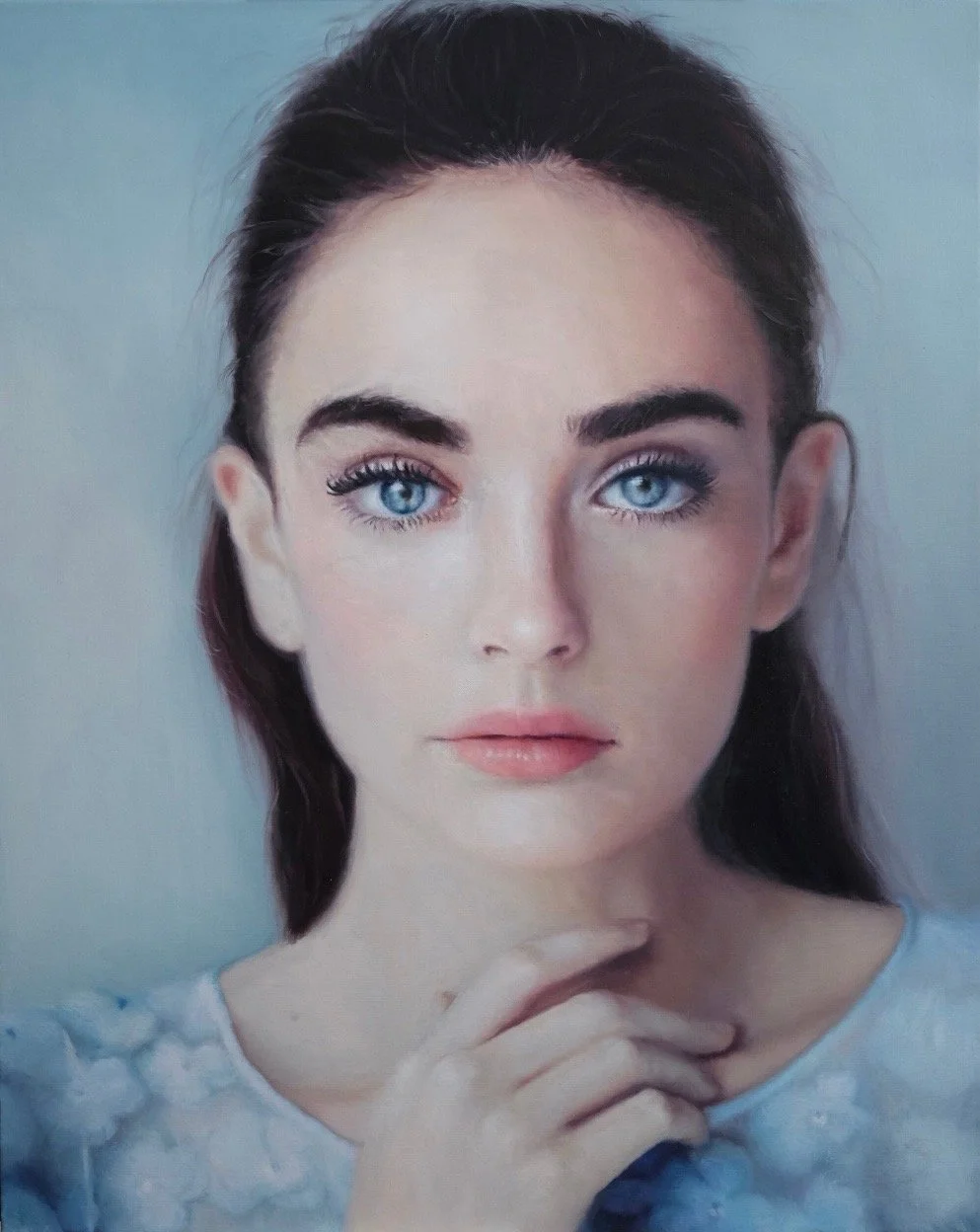 "Girl In Blue", Oil on Canvas, 24" x 30", 2024