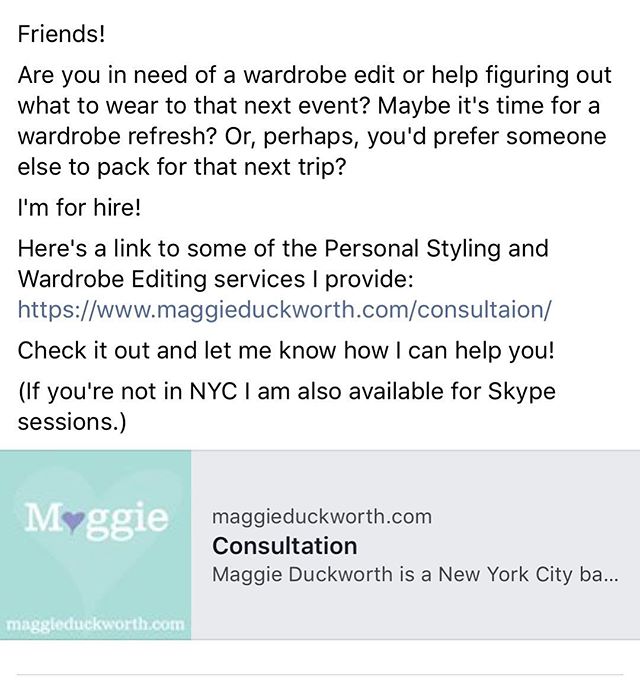 Link in @maggieduckworthstyle bio. 
#wardrobeeditor #fashionstyling #packingfortrips #dressingforsuccess #chasingfashion