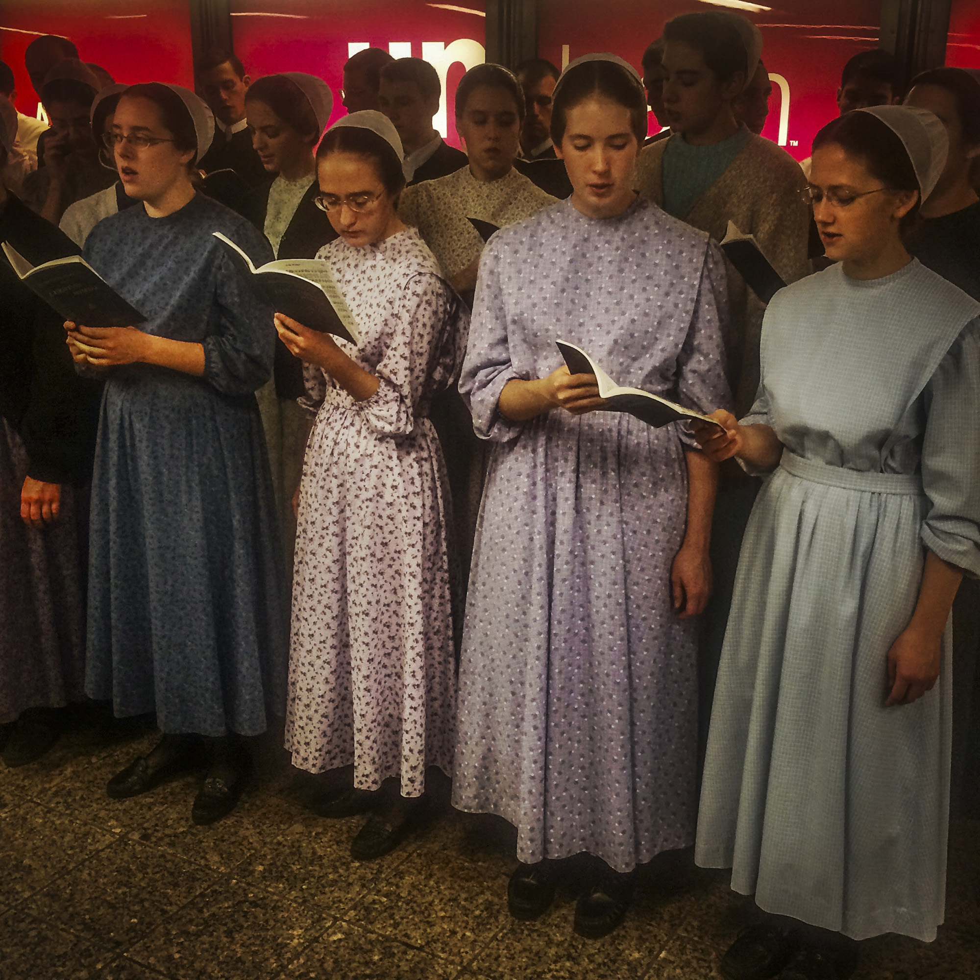 Mennonite Choir, 42nd Street Subway Station, 2016