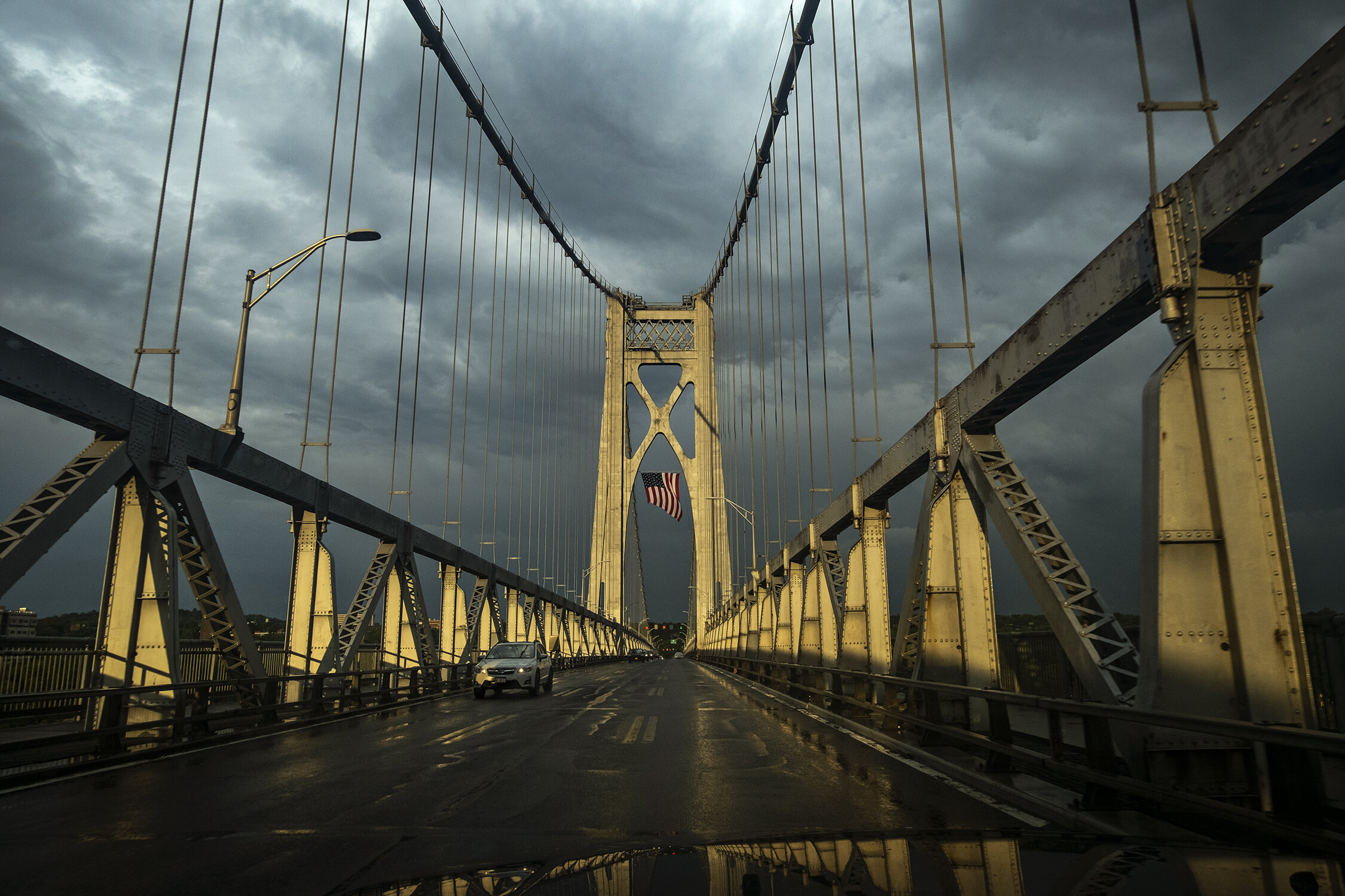 Mid-Hudson Bridge between Highland and Poughkeepsie, NY