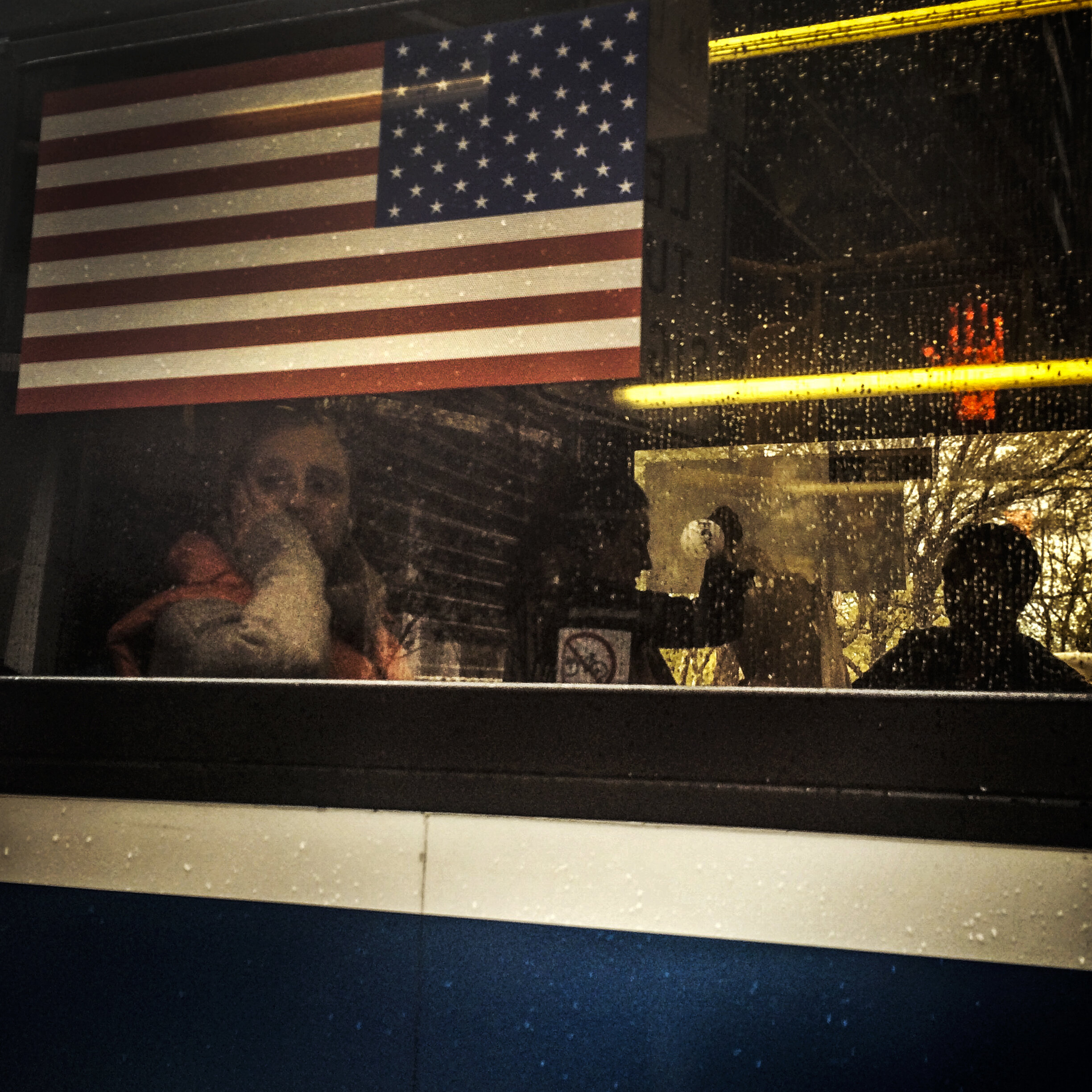 Passing Bus, Midtown, 2014