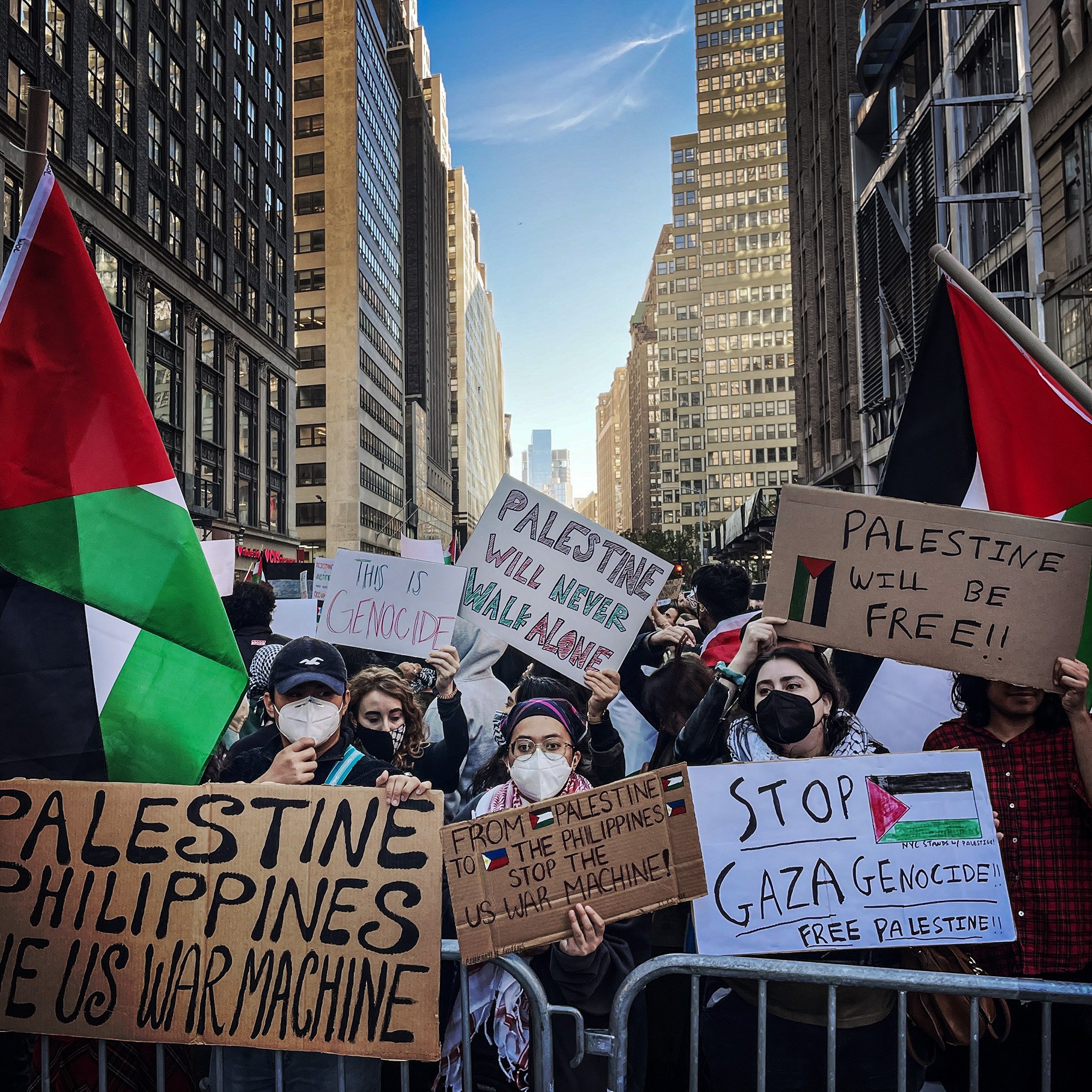 Palestinian Demonstration, Times Square, 2023