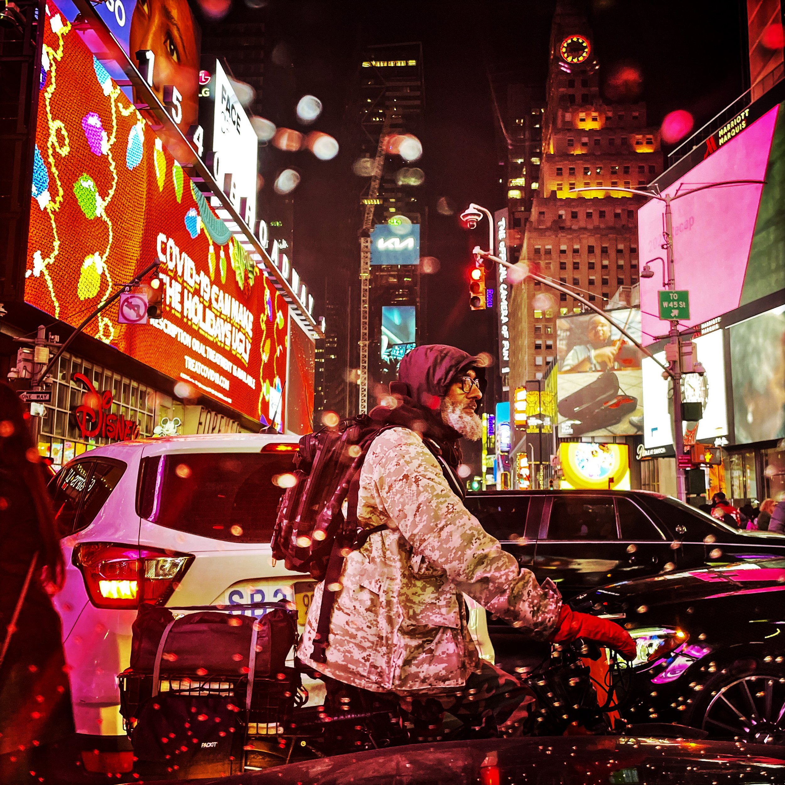 Times Square in the Rain, 2023