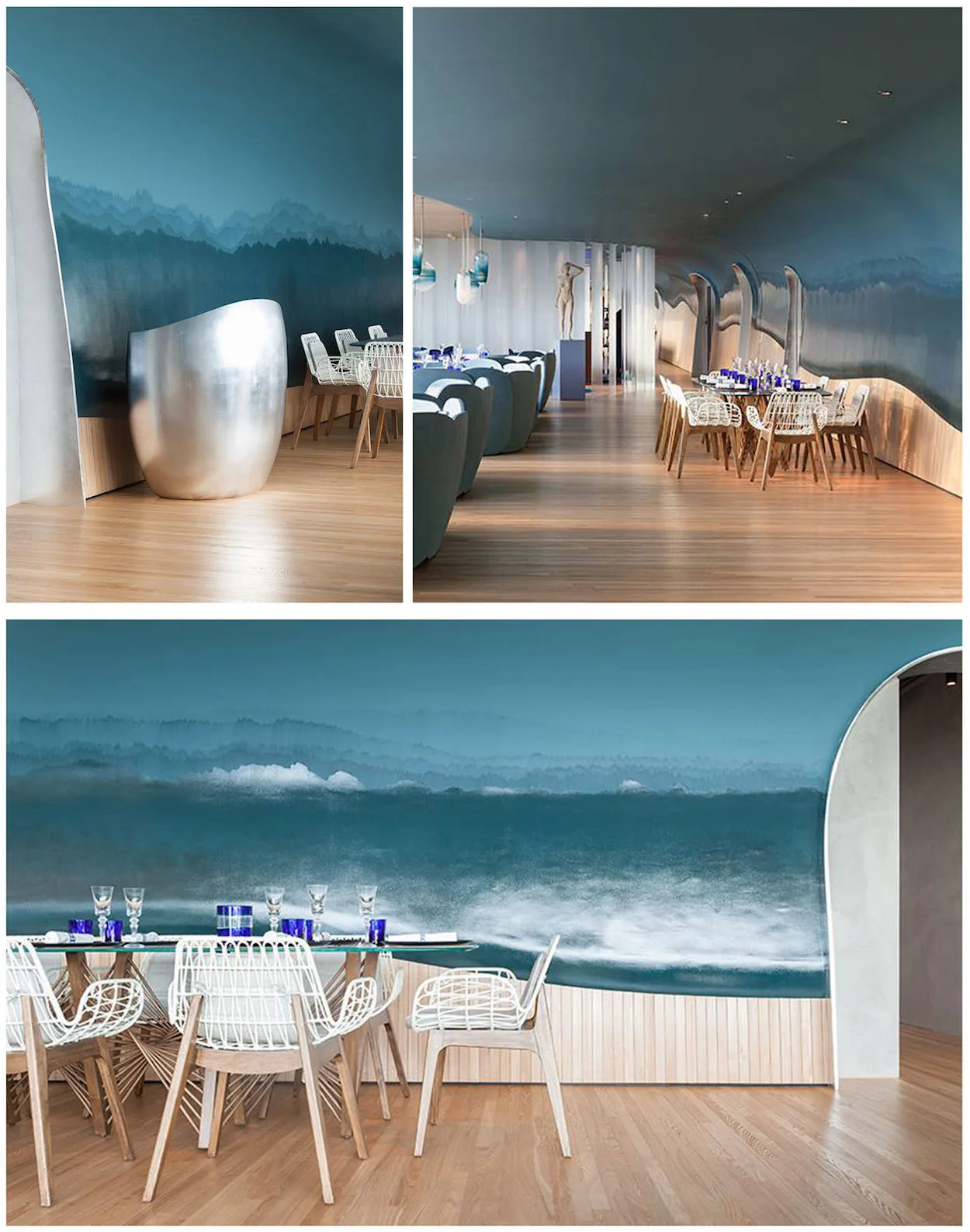 The Ocean at the Pulse - Ocean Wall and ceiling by Elsa Jeandedieu