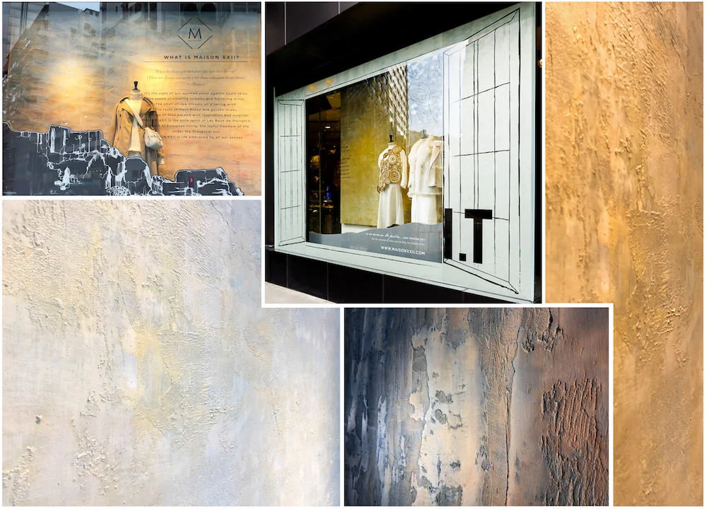 Maison XXII shopping Windows - Mix medias on canvas