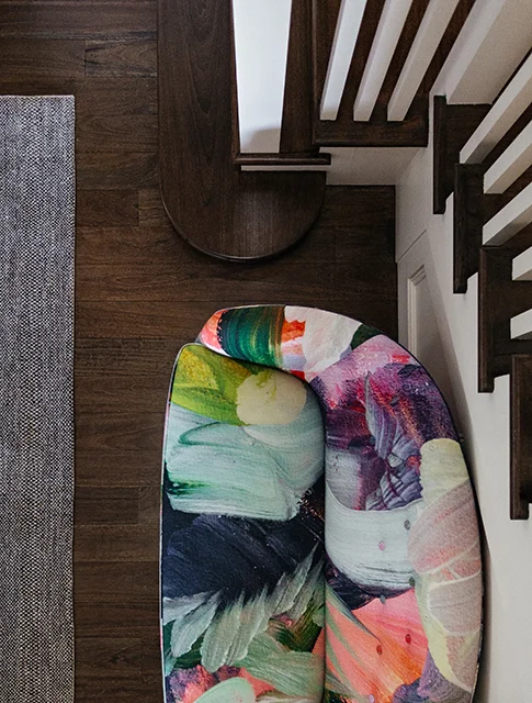 Upholstery fabric "Tanglin 6" by Shilo Engelbrecht Printed in the U.K Interior design by Arent&Pyke Photo by Felix Forest