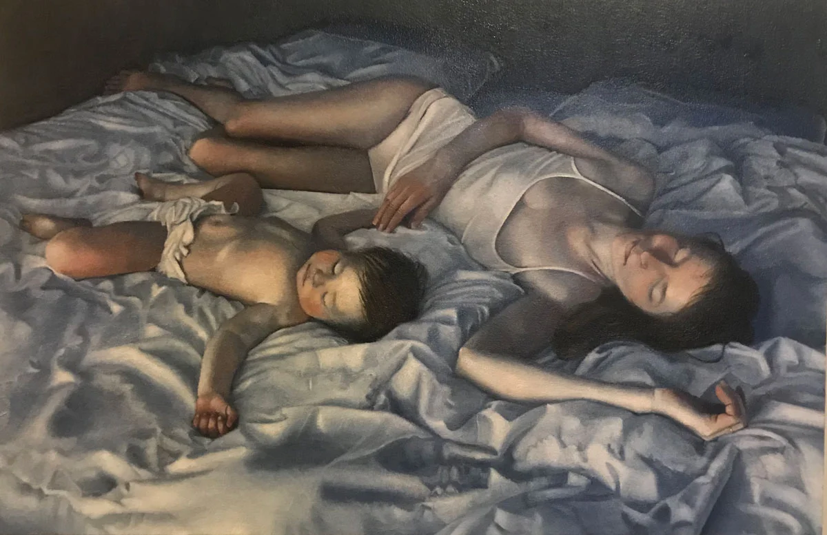 Mother and Child 24” x 36” Oil on Canvas Panel