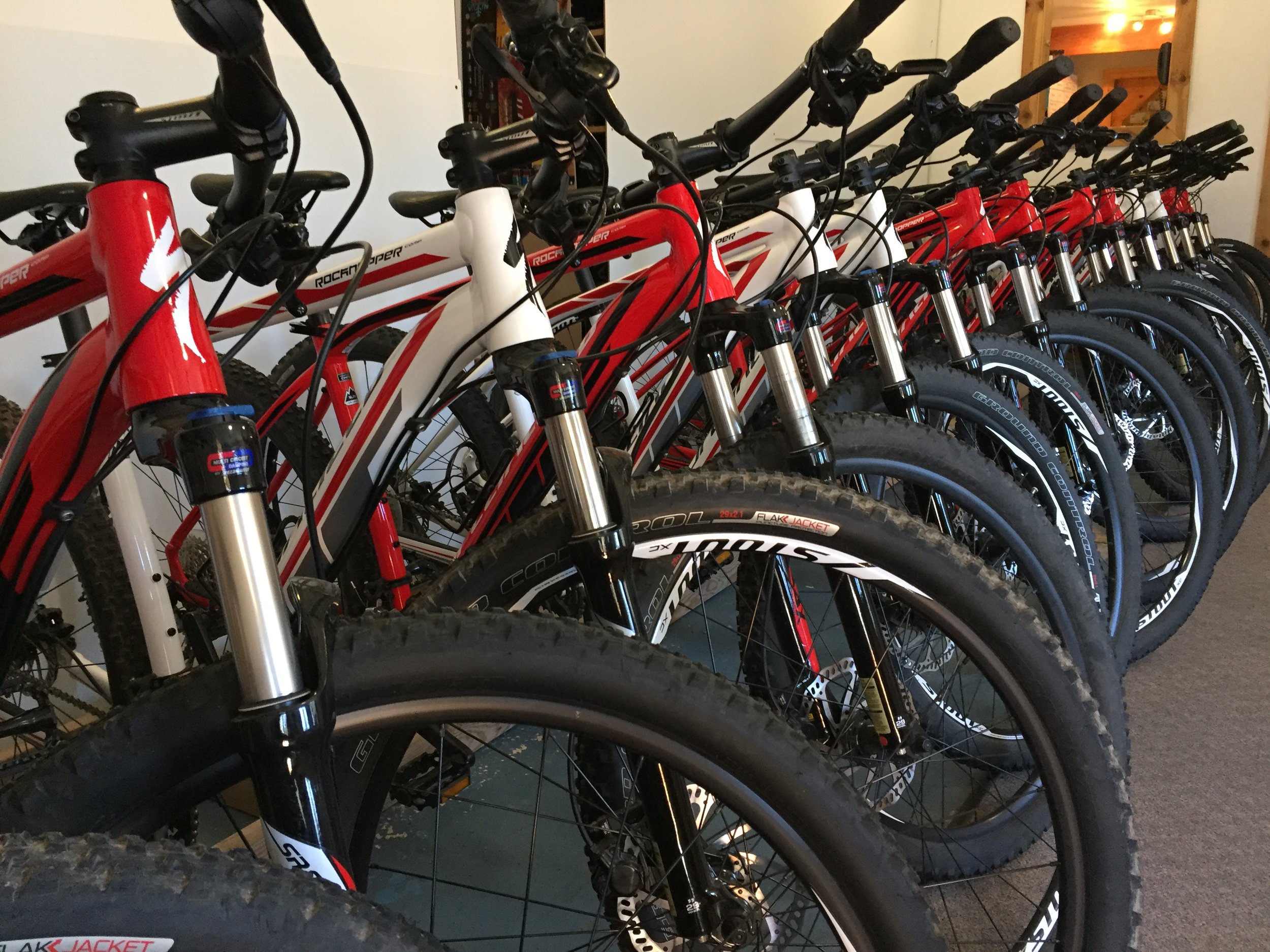 Tahoe Adventure Company Mountain Bike Fleet