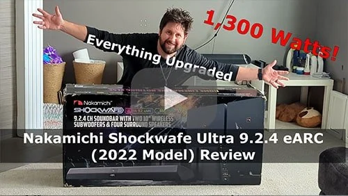 Upgraded Nakamichi Shockwafe Ultra 9.2.4 Ultra eARC (2022 Flagship Model) 1,300 Watts!