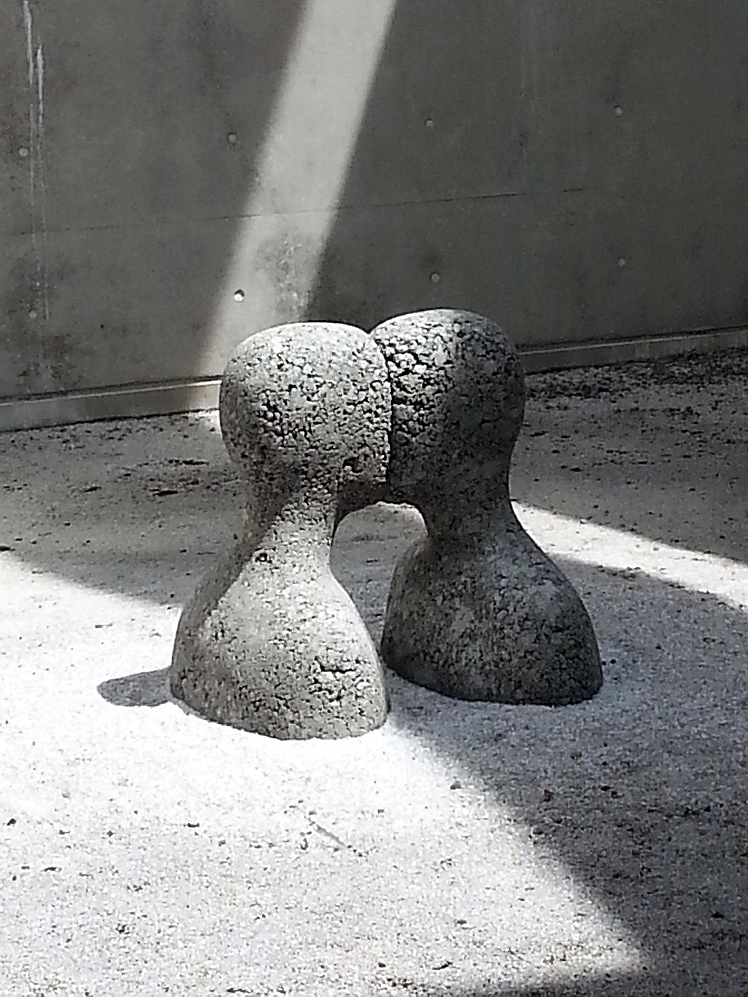 Face to Face, Cast concrete, 24" x 24" x 26"