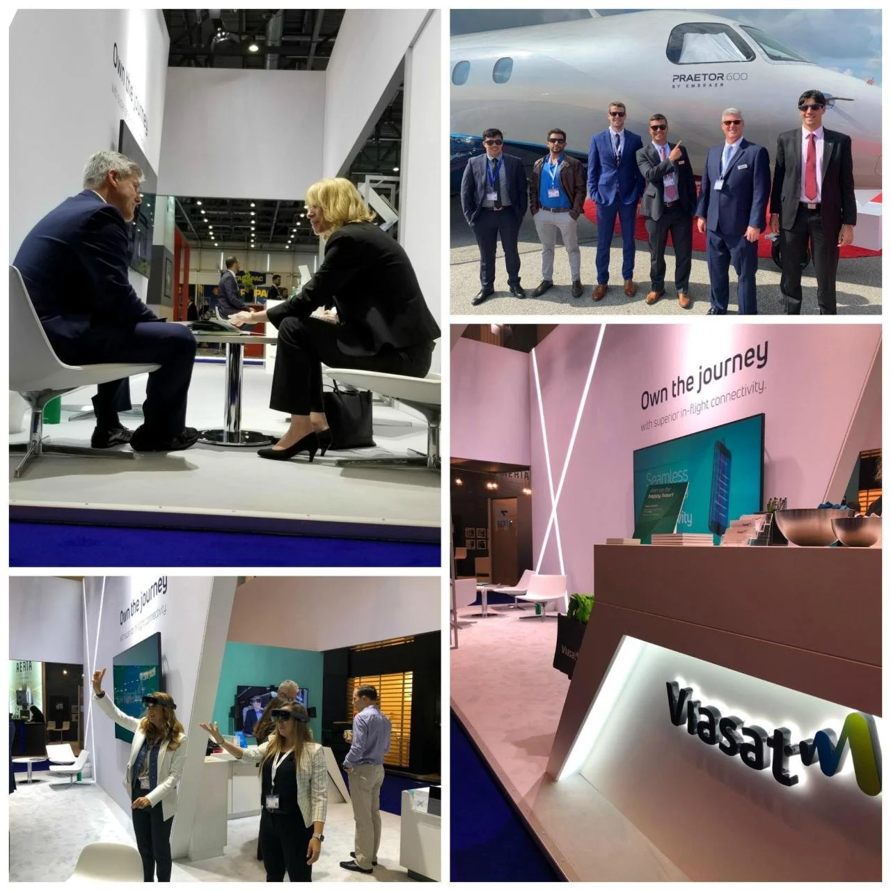  European Business Aviation Convention &amp; Exhibition Trade show set up 