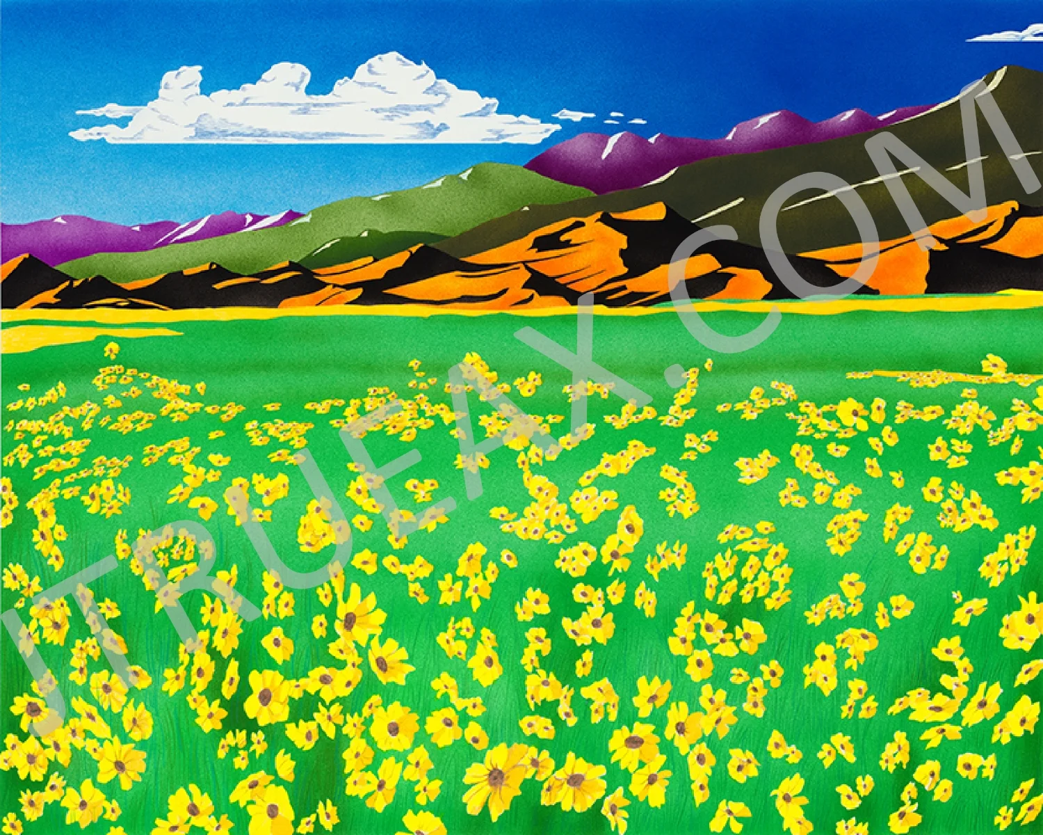   The Great Sand Dunes   16" x 20" [Image Area] | Airbrush + Colored Pencil l [Unframed]  Fine Art, Archival Quality, Limited Edition Print   $200.00 + Shipping &amp; Handling  -  13" x 10" [Image Area] | Airbrush + Colored Pencil l [Unframed]  65% R