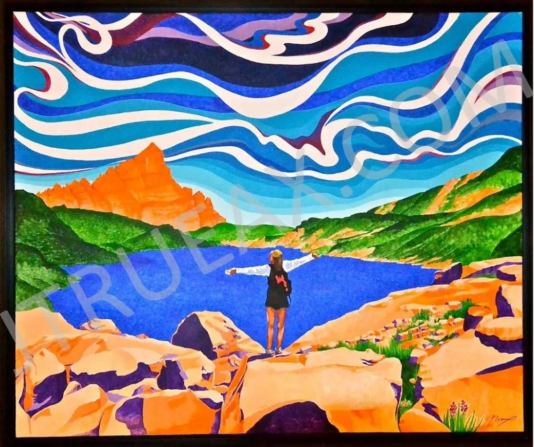   This Must Be the Place   38" x 32" | Acrylic on canvas l [Framed]   SOLD  