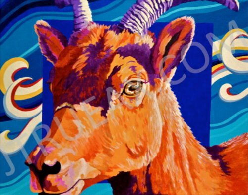   Mt. Evans Goat   20" x 16" | Acrylic on canvas   *SOLD  