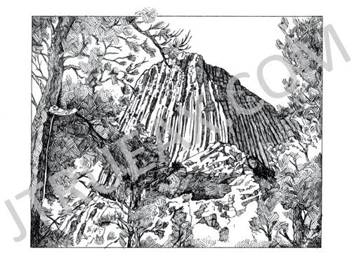   Devil's Tower, Wyoming   4" x 5" [Image Area] | Pen &amp; Ink | [Unframed]  Fine Art, Archival Quality, Open Edition Print   $35.00 + Shipping &amp; Handling 