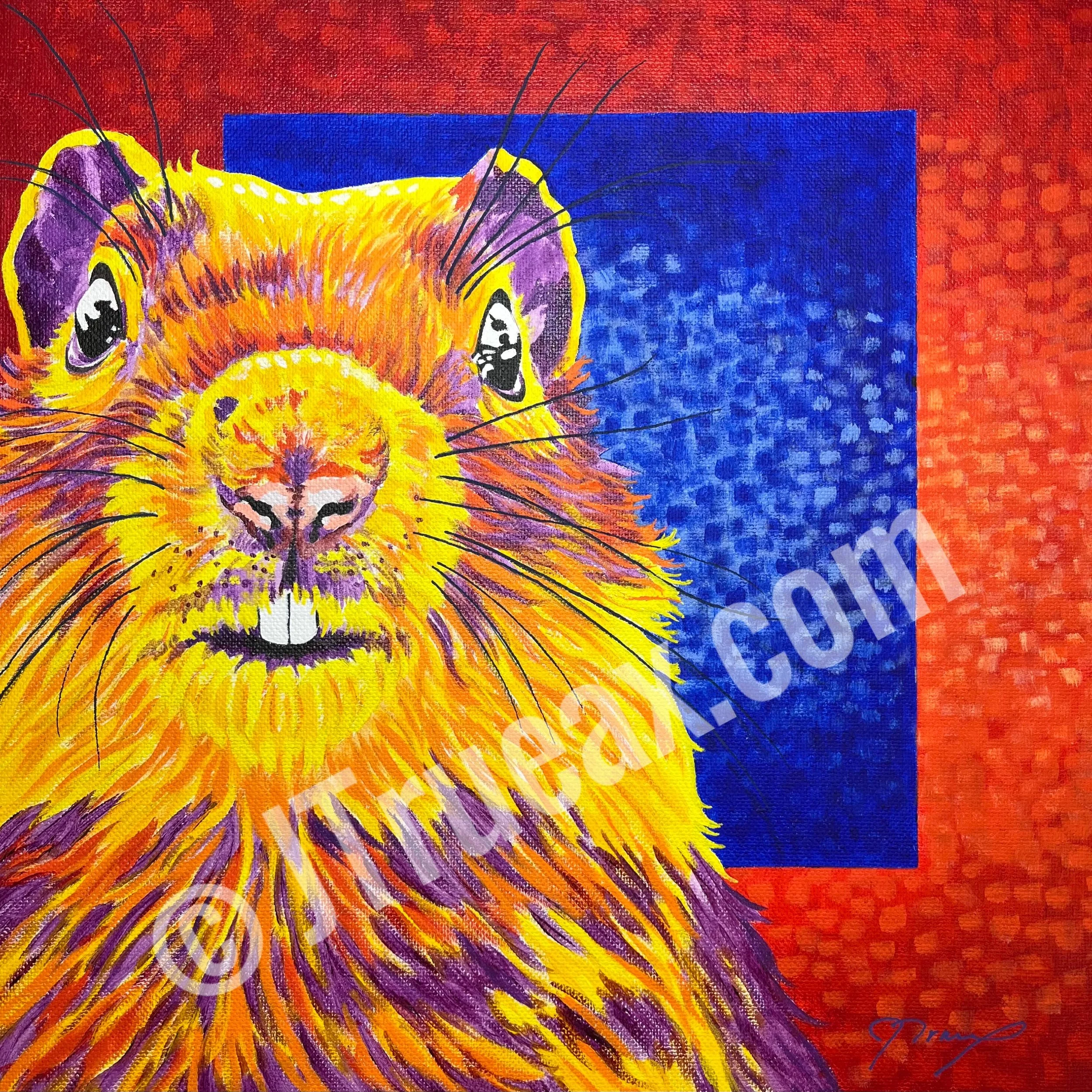   Potato   12 x 12” I Acrylic on Canvas I Unframed  $225.00 + Shipping &amp; Handling 