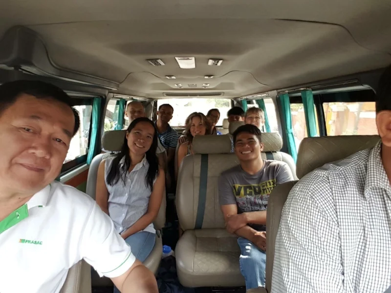 Three hours in the van to Kep