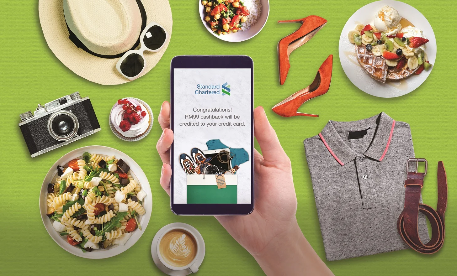 Example of Standard Chartered’s Shake & Win Campaign