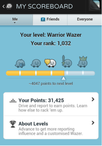 (Scoreboard found in navigation app, “Waze” via Google Image)