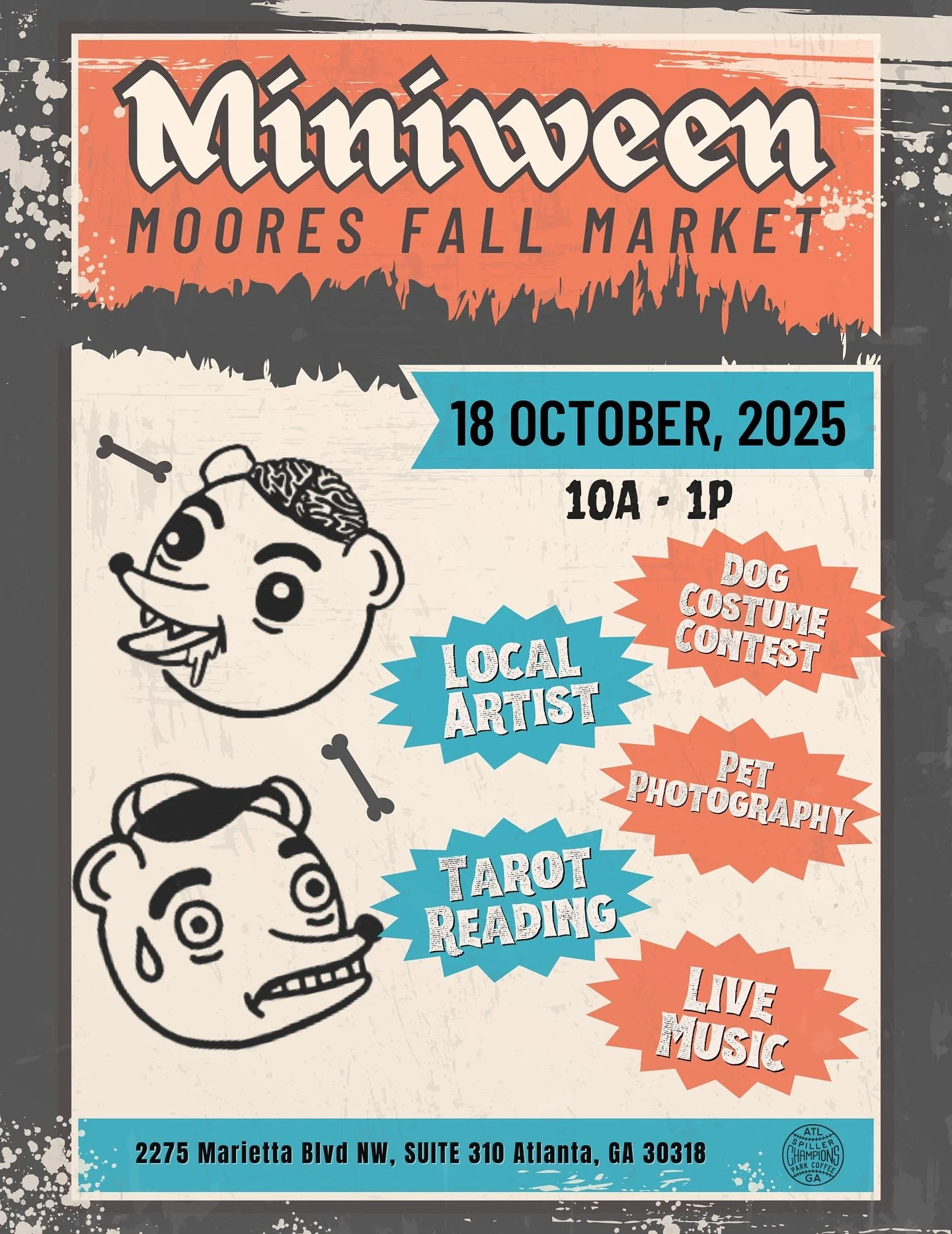 We&rsquo;re calling it Miniween, but it&rsquo;s kind of a big deal.

Join us at Moores Mill on 10/18 from 10A&ndash;1P for tarot, local artists, fall finds, a pet costume contest (with goody bags + pet photography) and all the cozy chaos that comes w