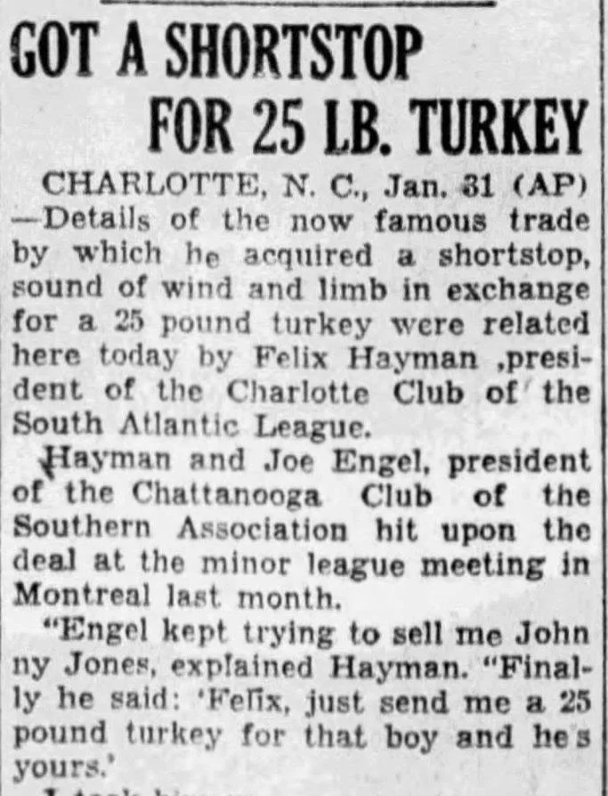 Happy Turkey day! We hope you enjoy the day off with your family! We will be back slingin&rsquo; espresso tomorrow at 9A at every location except for Mitchell Street. 

In the meantime&hellip;enjoy a little story.
Joe:
A allegedly after matching a 41