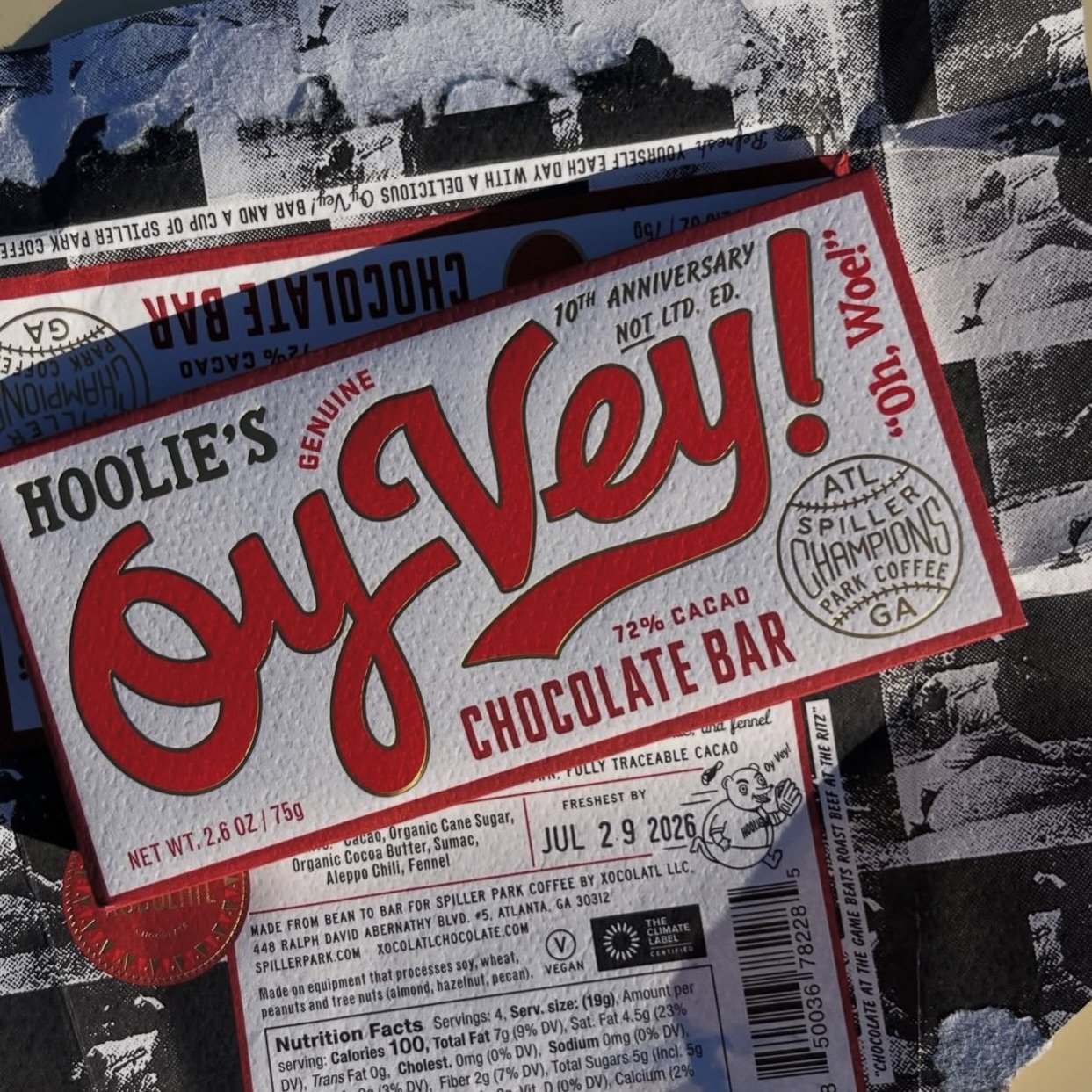 February calls for chocolate, and we&rsquo;ve got OY VEY bars on deck. Locally made by our friends at @xocolatlchocolate and available at all our shops. Coffee&rsquo;s better with chocolate anyway. 😉

Beautiful design and photo by @familys.family