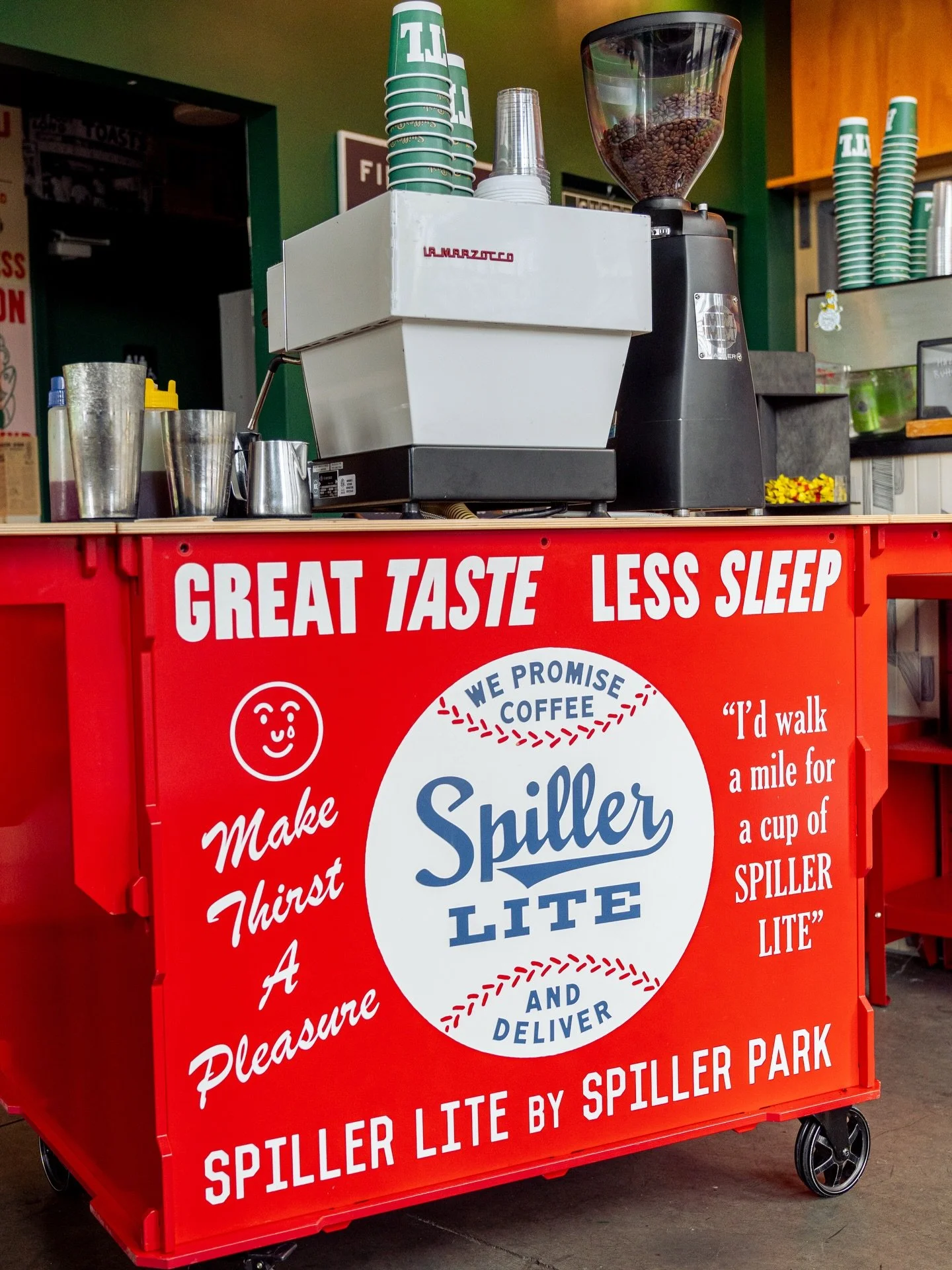 Did you know SP has a coffee cart?

Because showing up with a box of lukewarm coffee is&hellip; not it&hellip;we pull up with the real setup: espresso, custom drinks, all our house-made syrups, and a menu built for your crowd.

Office meeting, bridal