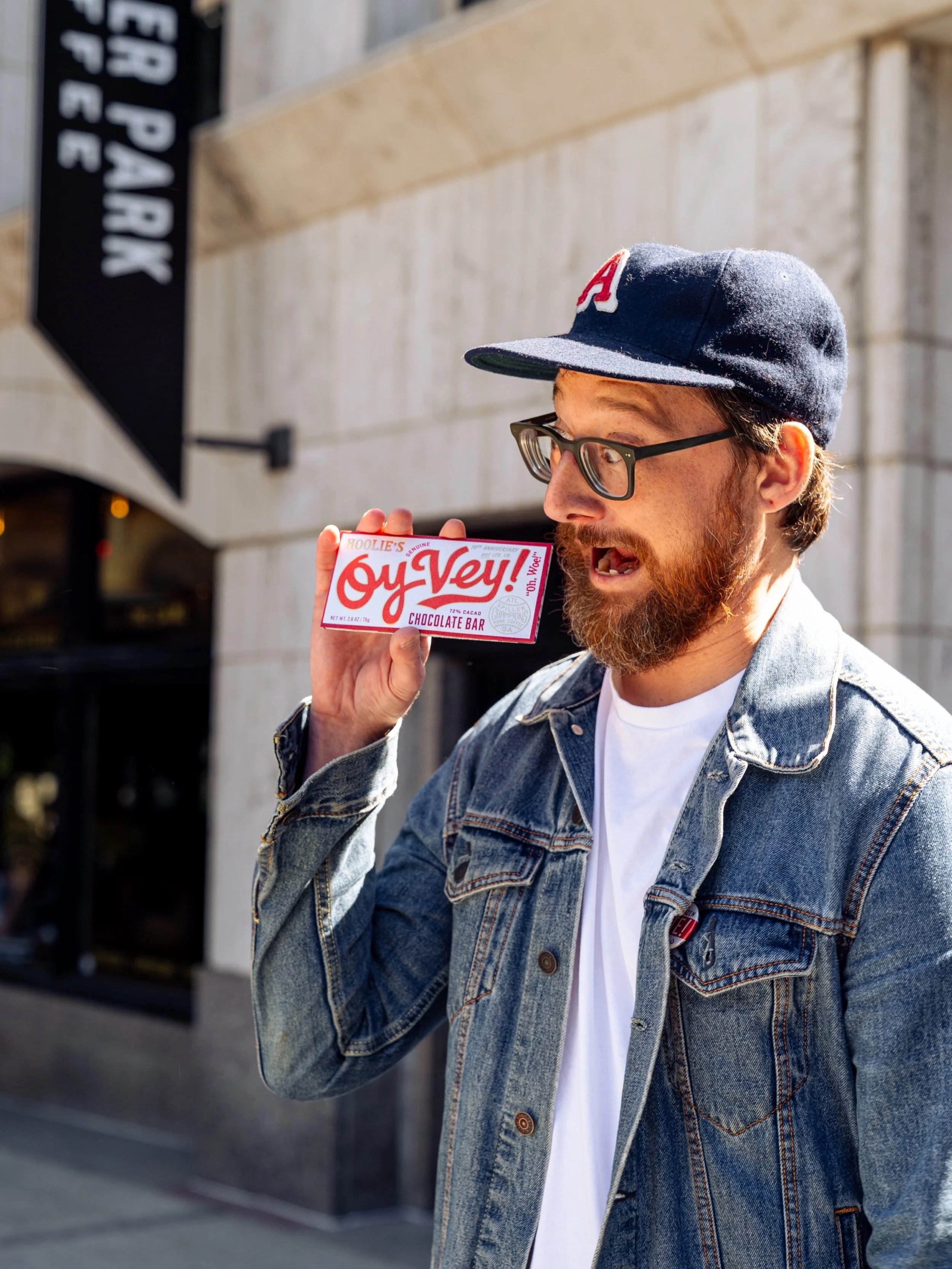 Oy Vey.

Honestly, that&rsquo;s the whole pitch.

A phrase, a feeling, a lifestyle. The thing you mutter when your parking app won&rsquo;t load, your coffee gets cold, or you realize you&rsquo;ve replied all.

So naturally, we turned it into a chocol