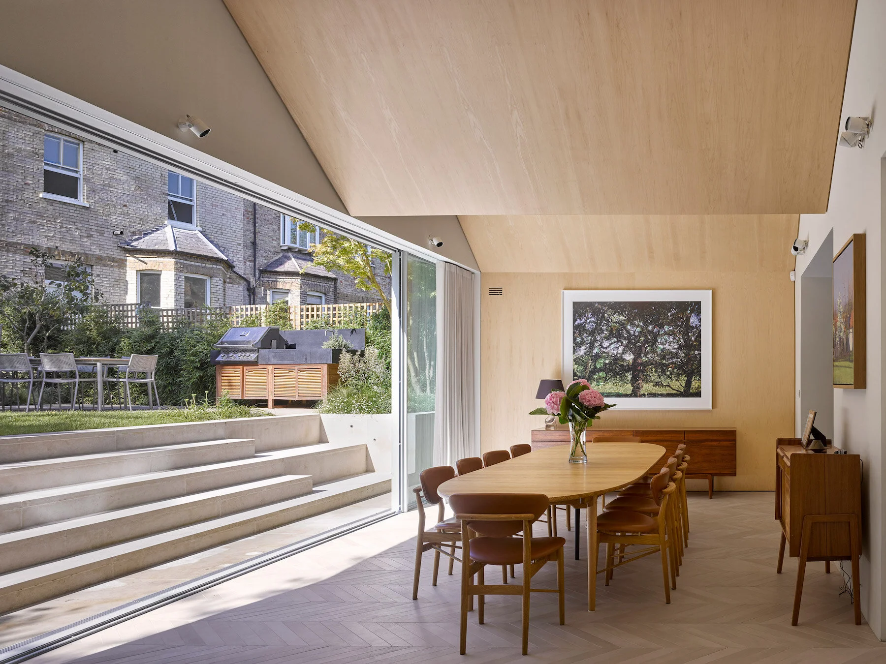 Dezeen: Dominic McKenzie Architects experiments with bronze and zigzags in Hampstead House renovation