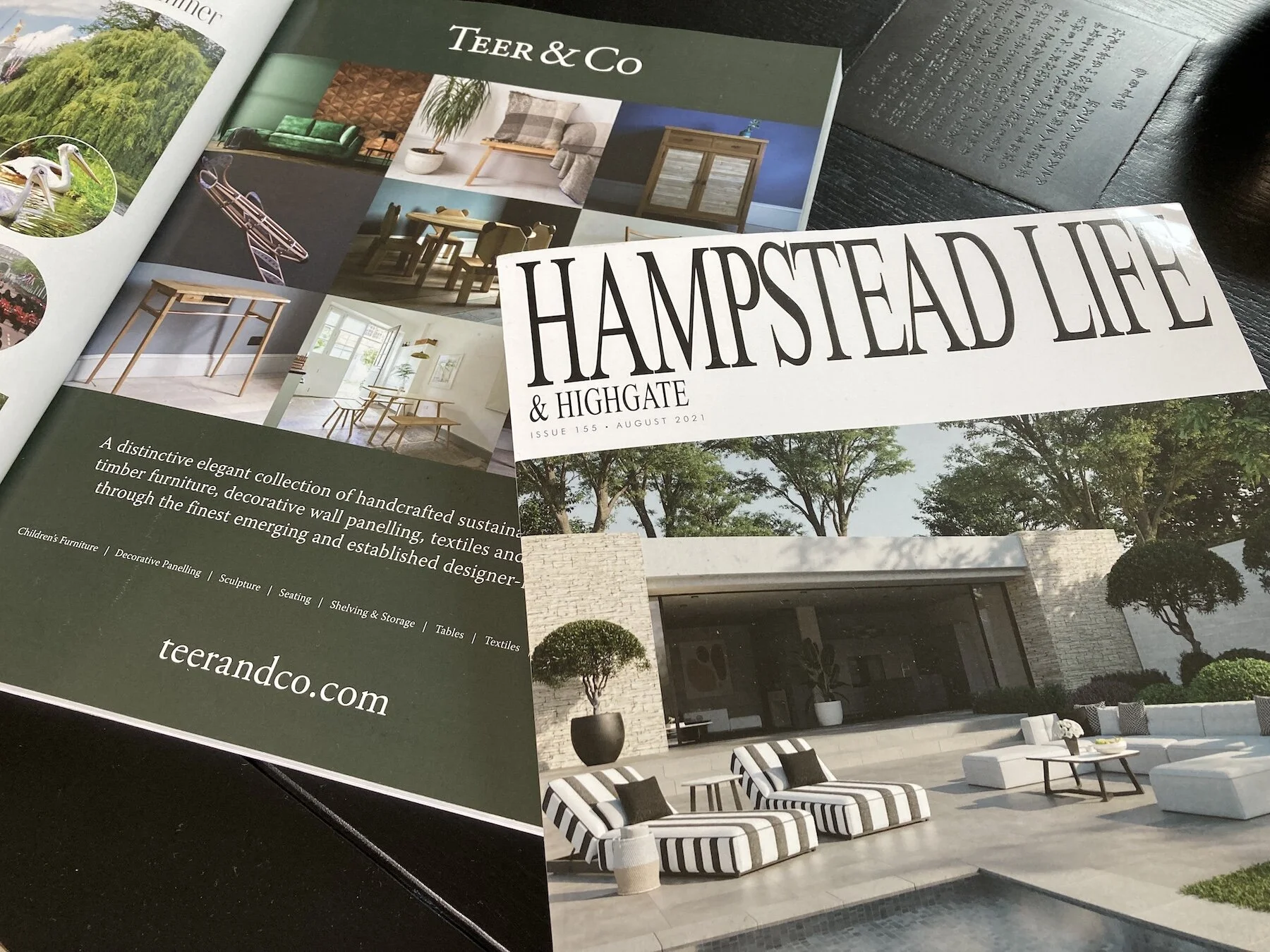 'Buy Well, Buy Less' editorial and advert in London Life Magazines, August 2021